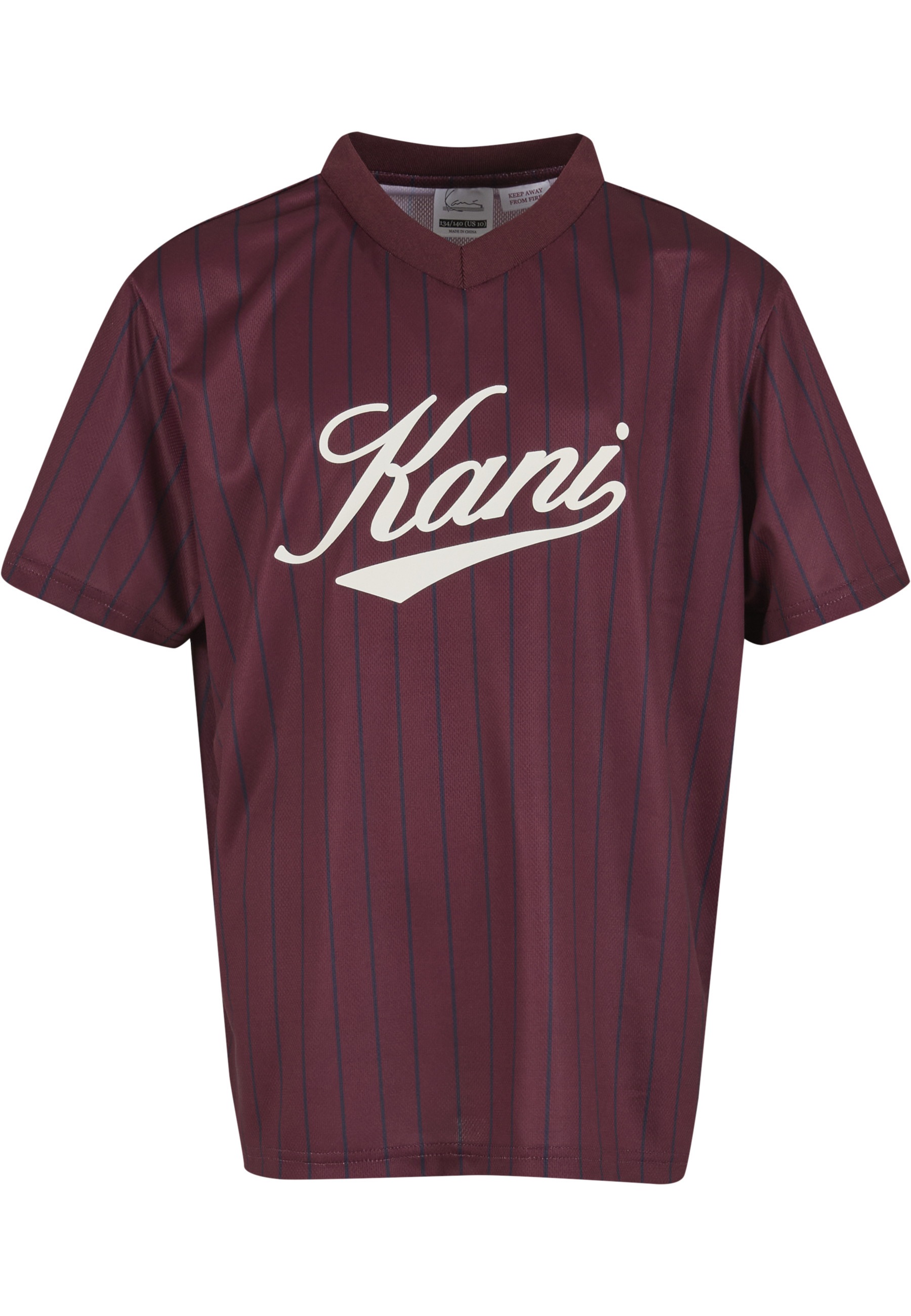 Karl Kani T-Shirt "Karl Kani Cursive Varsity Pinstripe Jersey Junior" 1