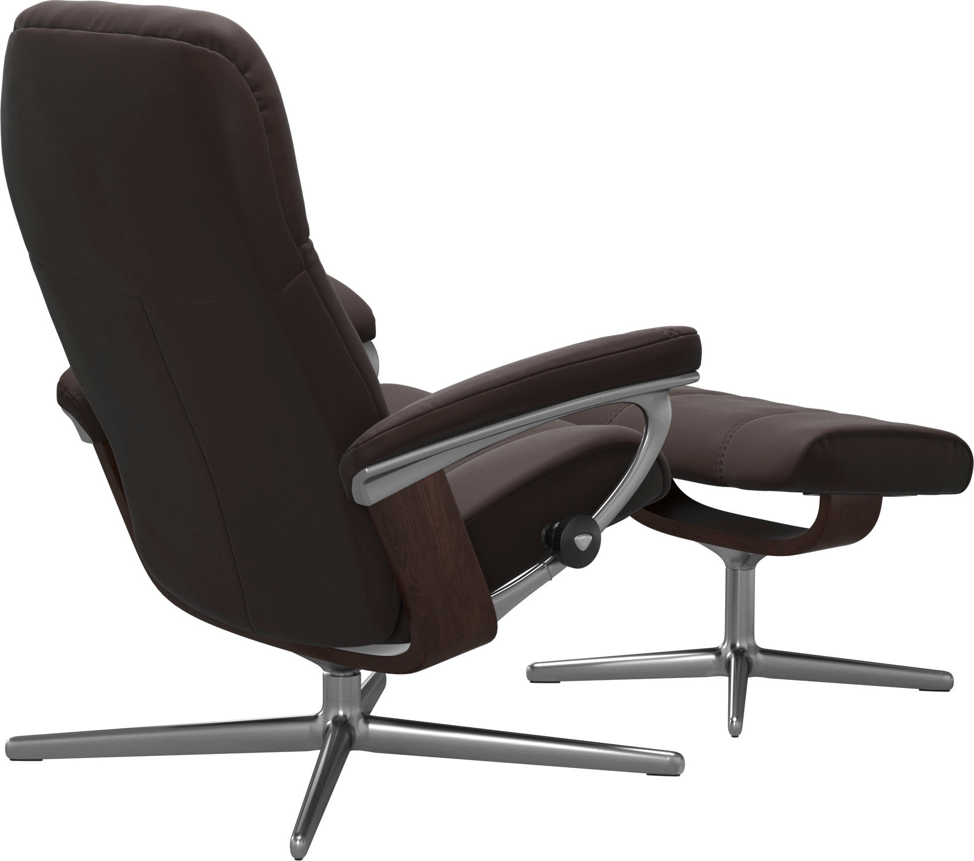 Stressless® Fußhocker »Consul«, mit Cross Base, Größe S, M & L, Holzakzent Braun