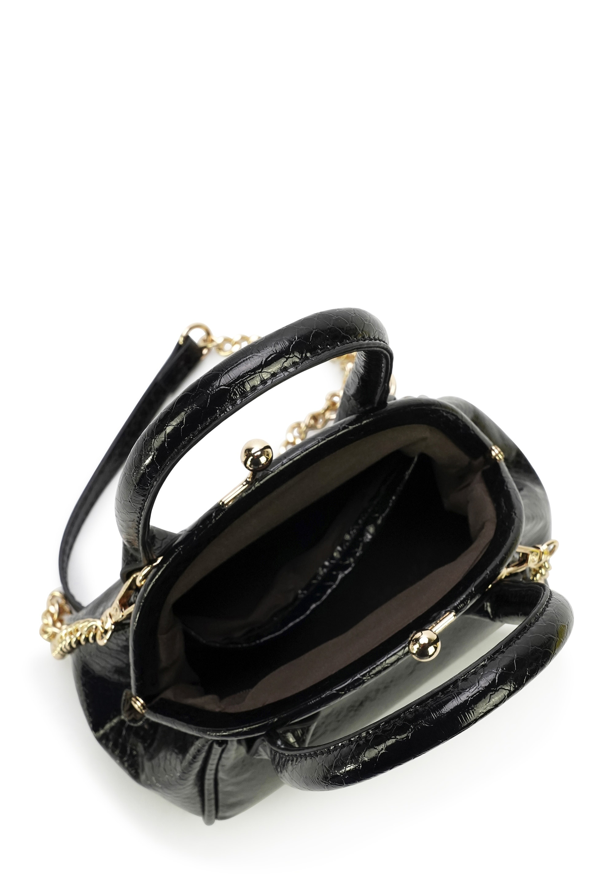 Harpa Henkeltasche »VALENTINA« in glänzender Kroko-Optik