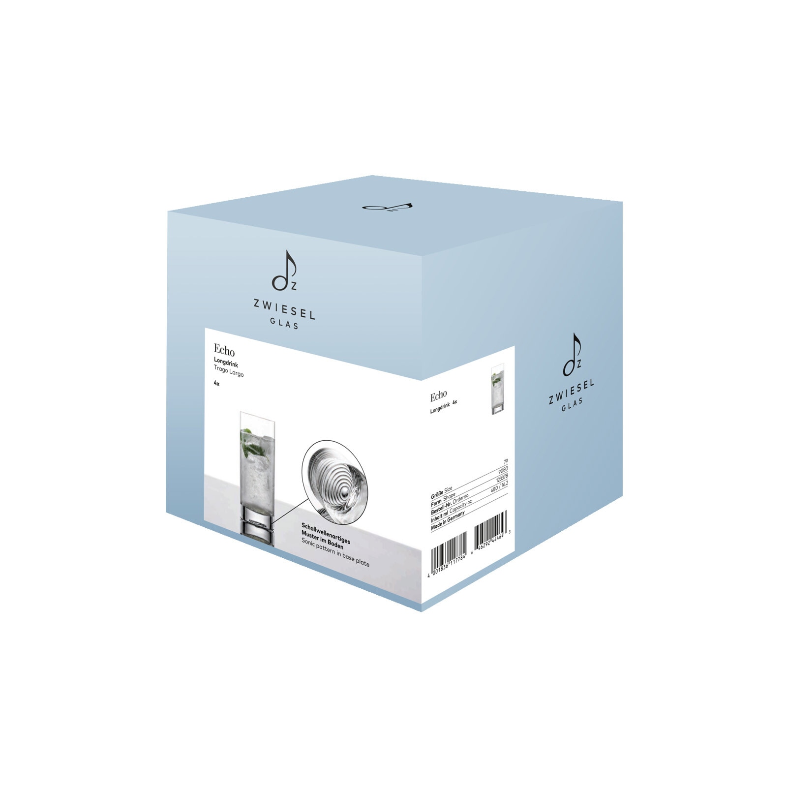 Zwiesel Glas Glas »Longdrinkgläser ECHO 480 ml 4er Set transparent«