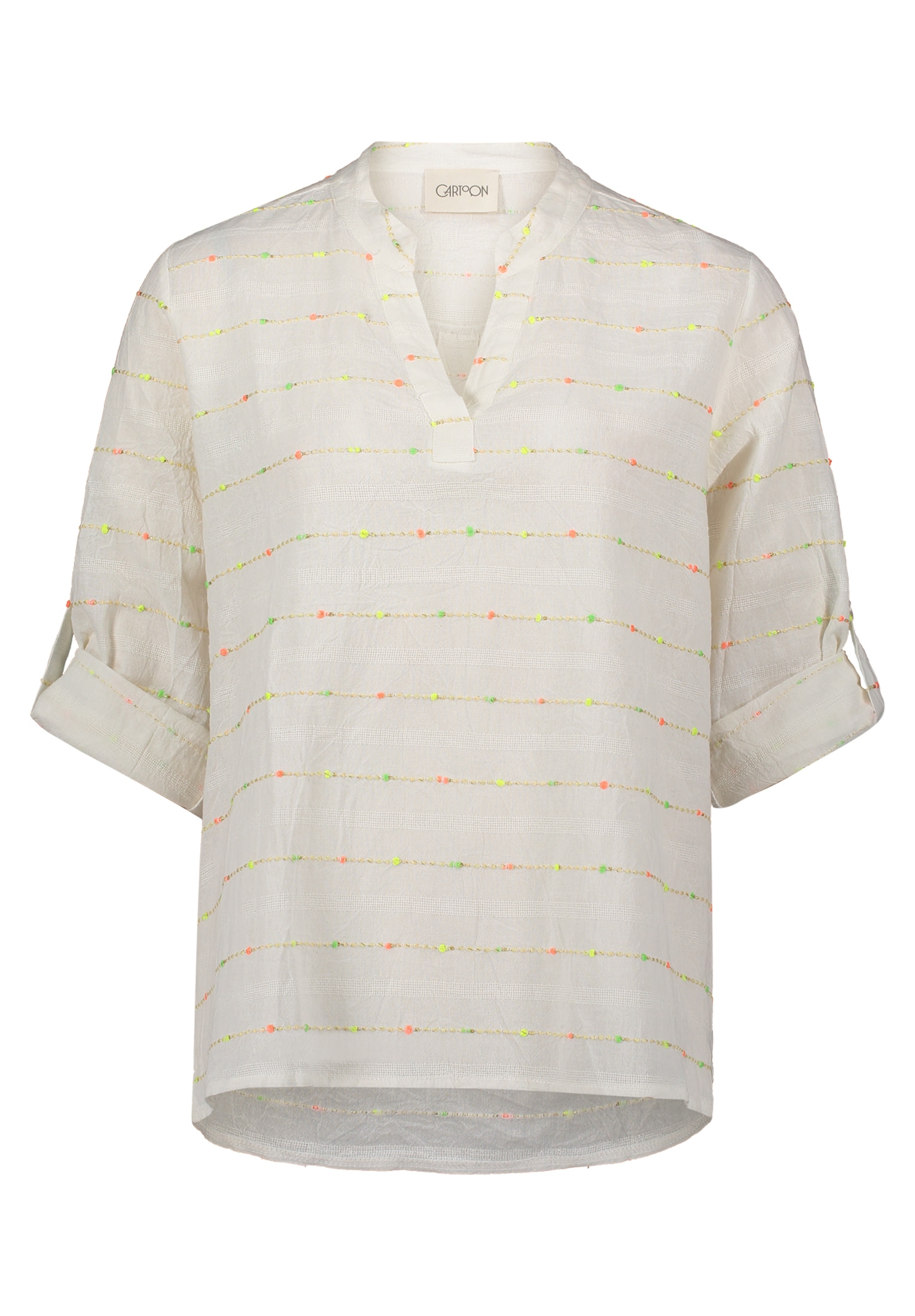 Cartoon Schlupfbluse »Cartoon Casual-Bluse mit Lurexfaden«