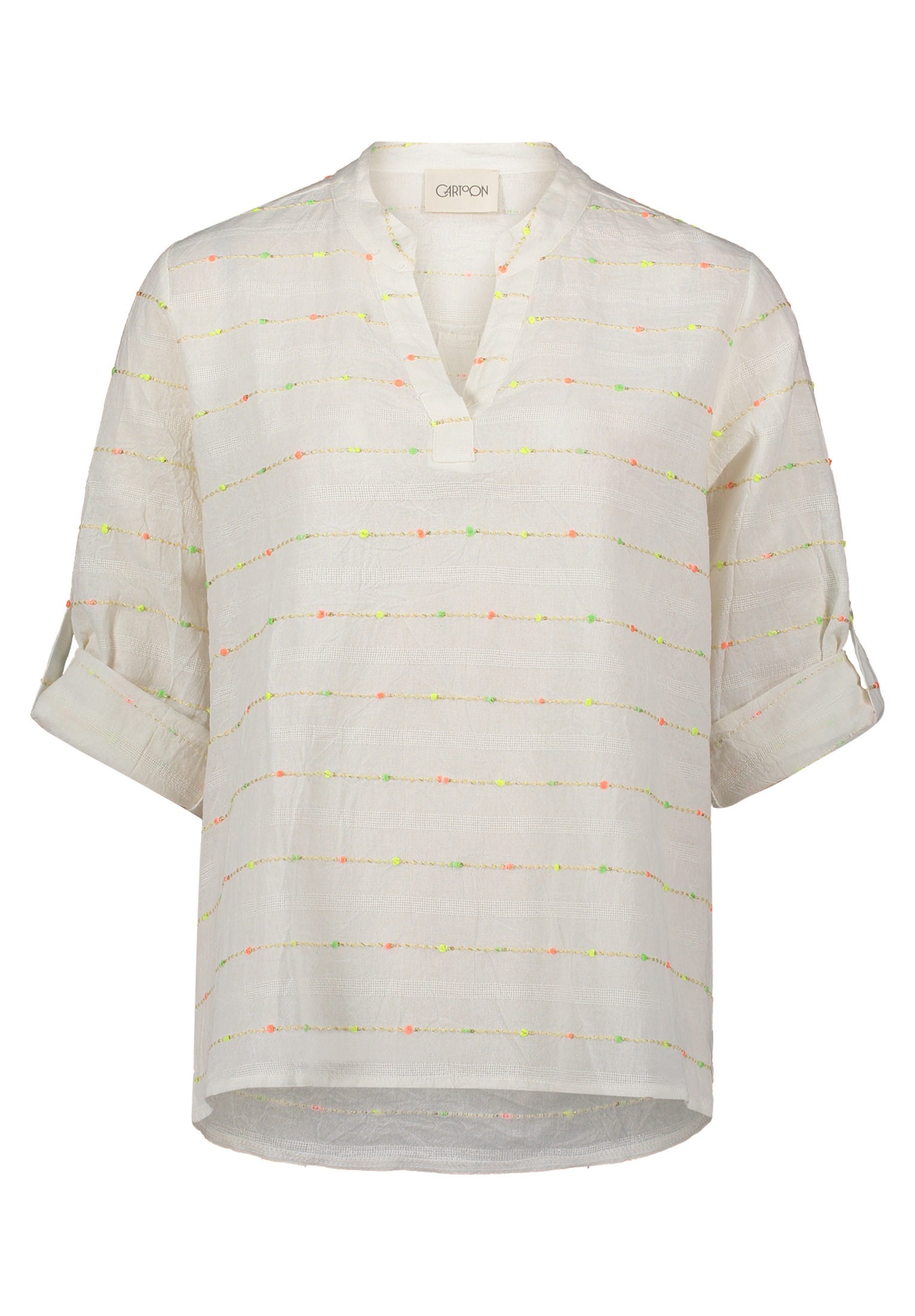 Cartoon Schlupfbluse "Damen Casual-Bluse mit Lurexfaden" günstig online kaufen