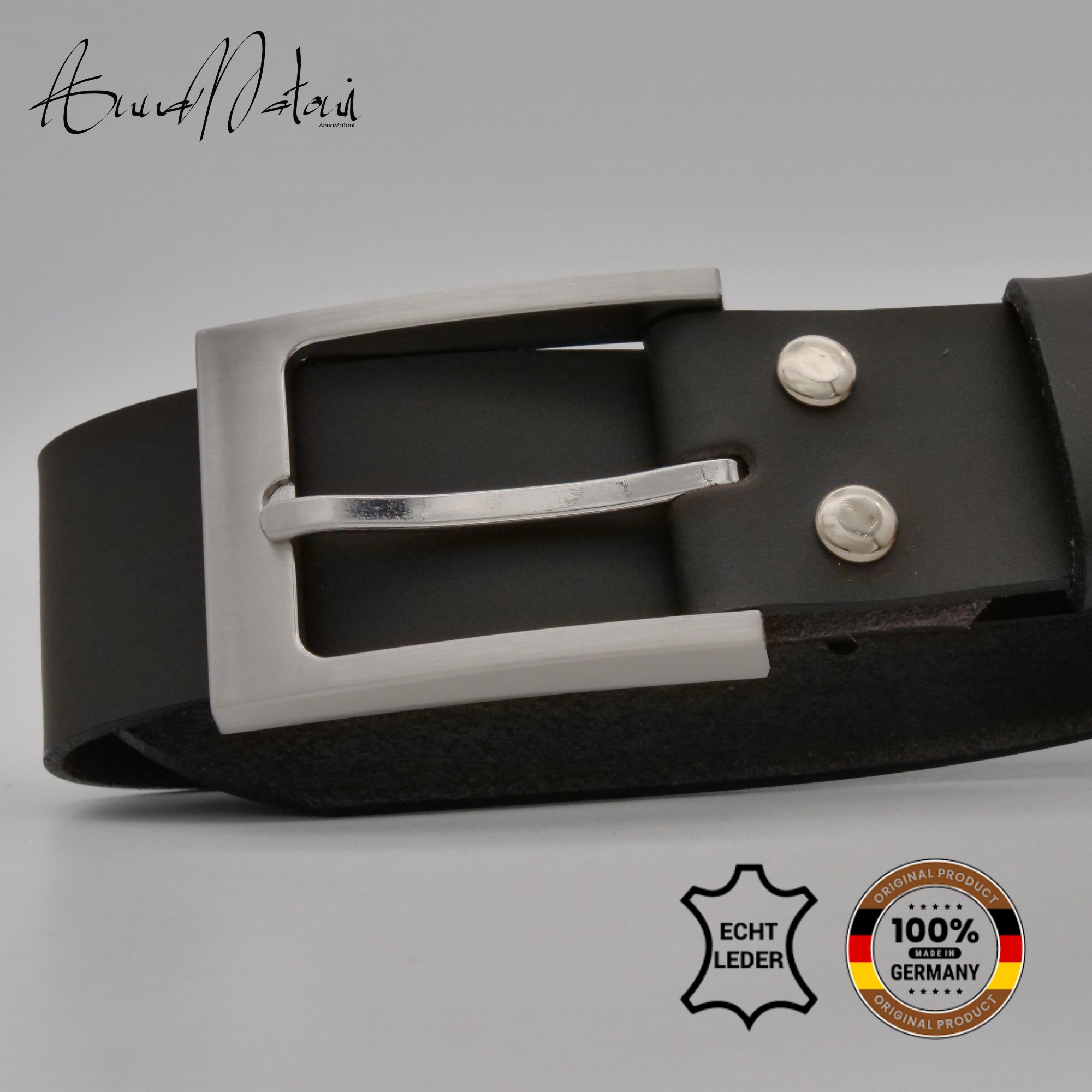 Thumbnail - AnnaMatoni Ledergürtel "AnnaMatoni Damen Basic Ledergürtel 3,5cm echt Leder Damen Basic"