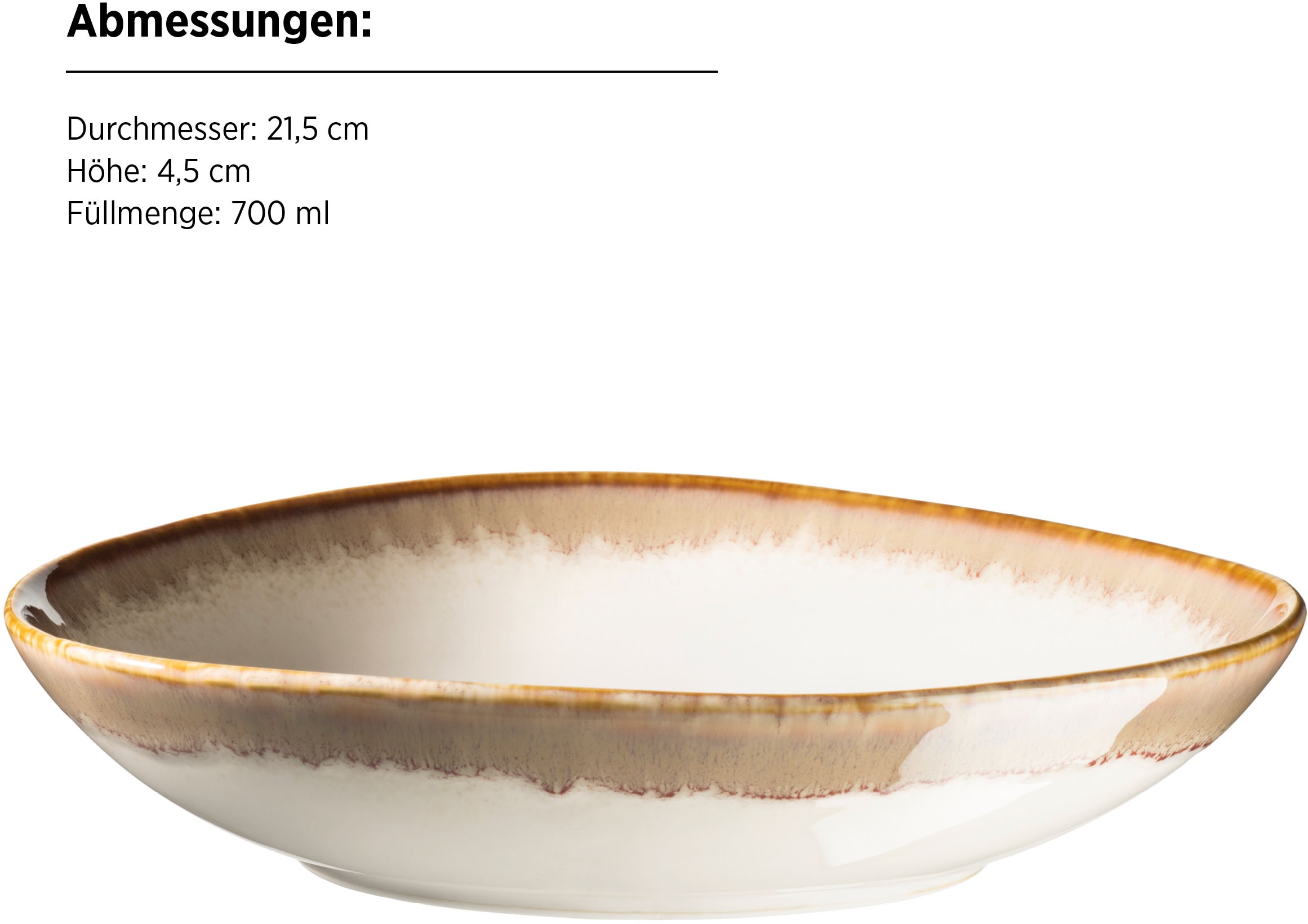 MÄSER Kombiservice »LA SINFONIA, Kombiservice, Steinzeut«, (Set, 16 tlg.), Geschirr-Set, Service