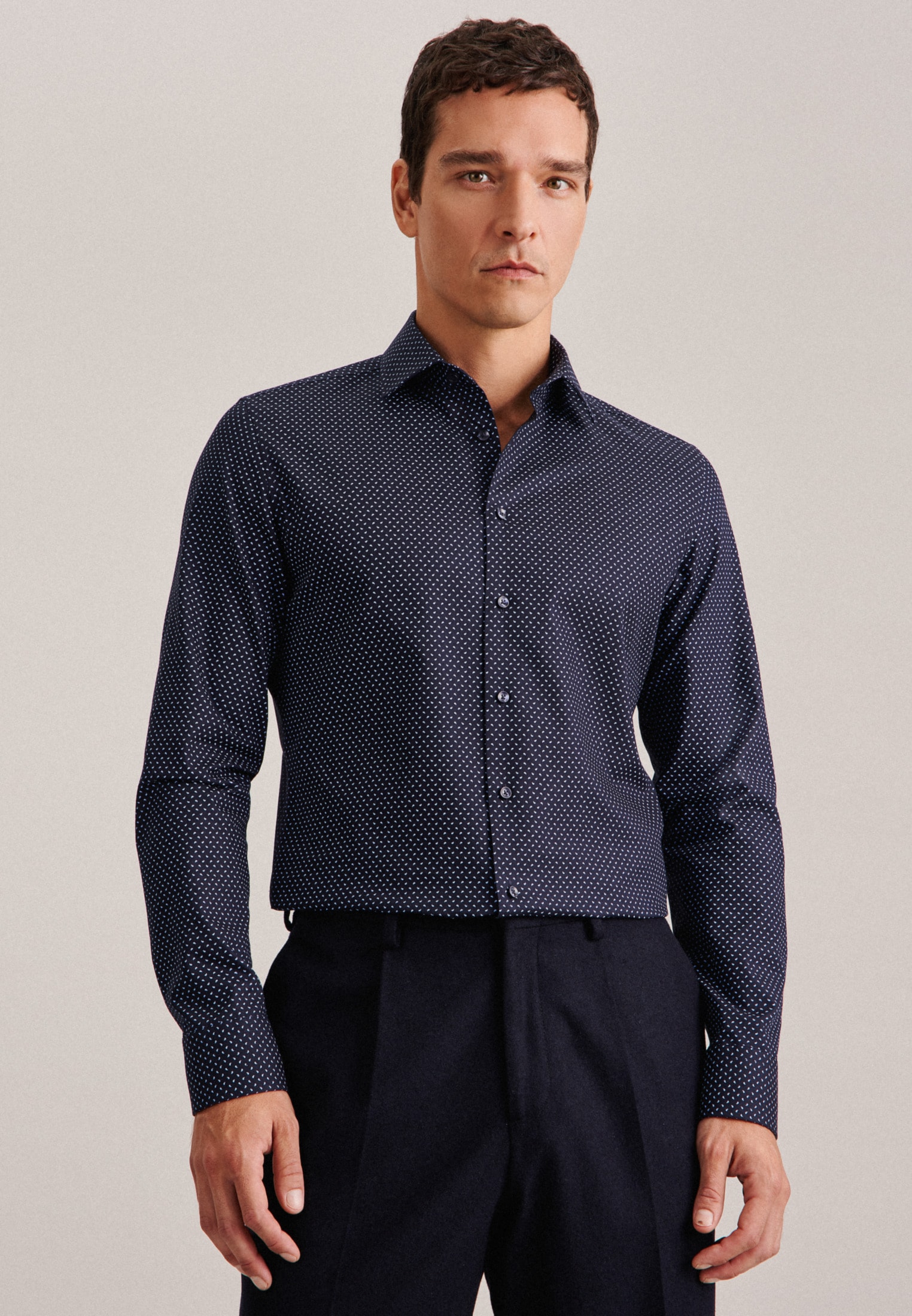 Chemise Homme Seidensticker X-slim Fit - 100% Coton Poplin - Col Kent - Manchettes Réglables - Facile à Repasser