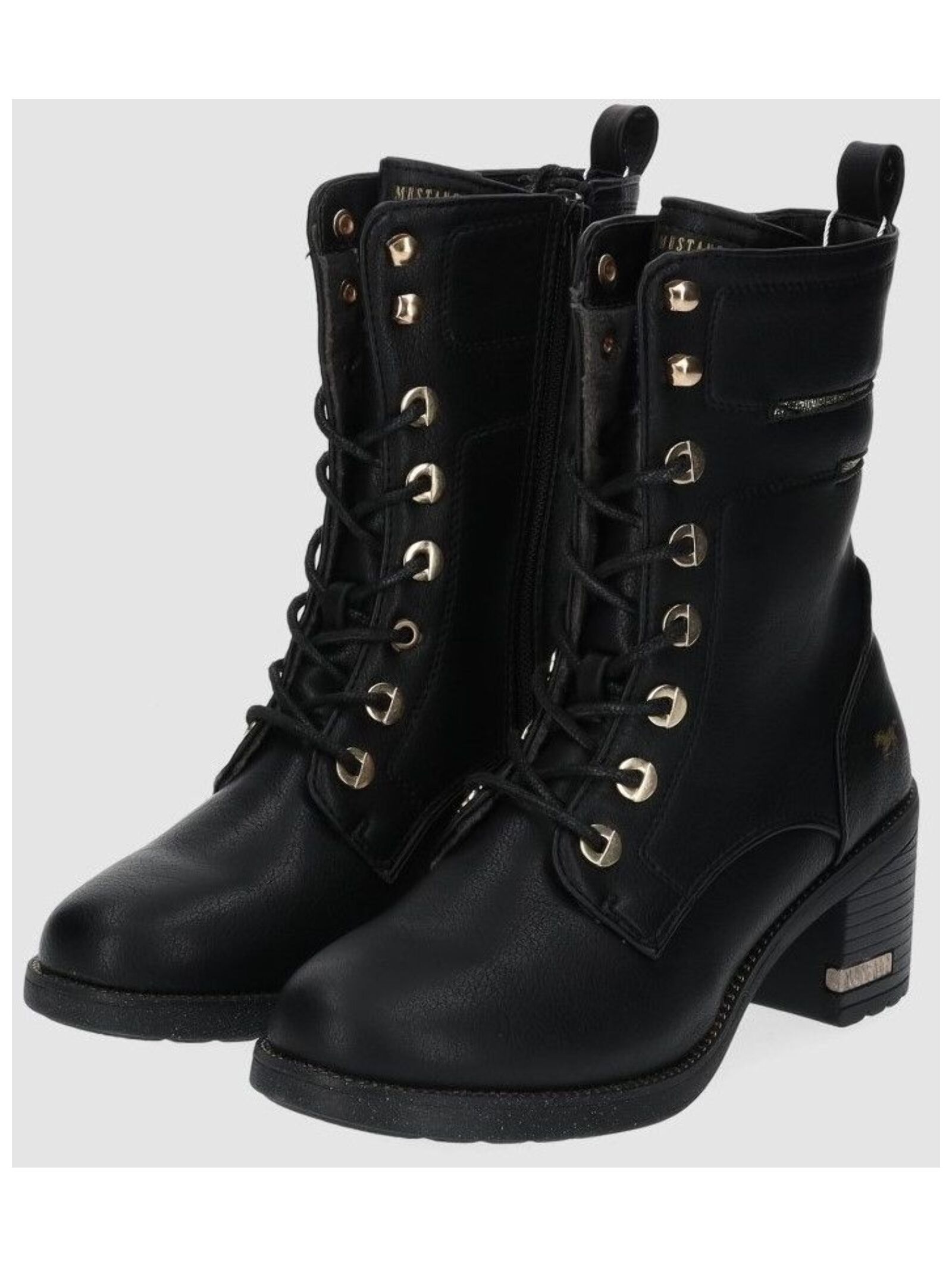 Mustang Shoes Schnürstiefelette »Mustang Shoes Stiefelette Lederimitat«