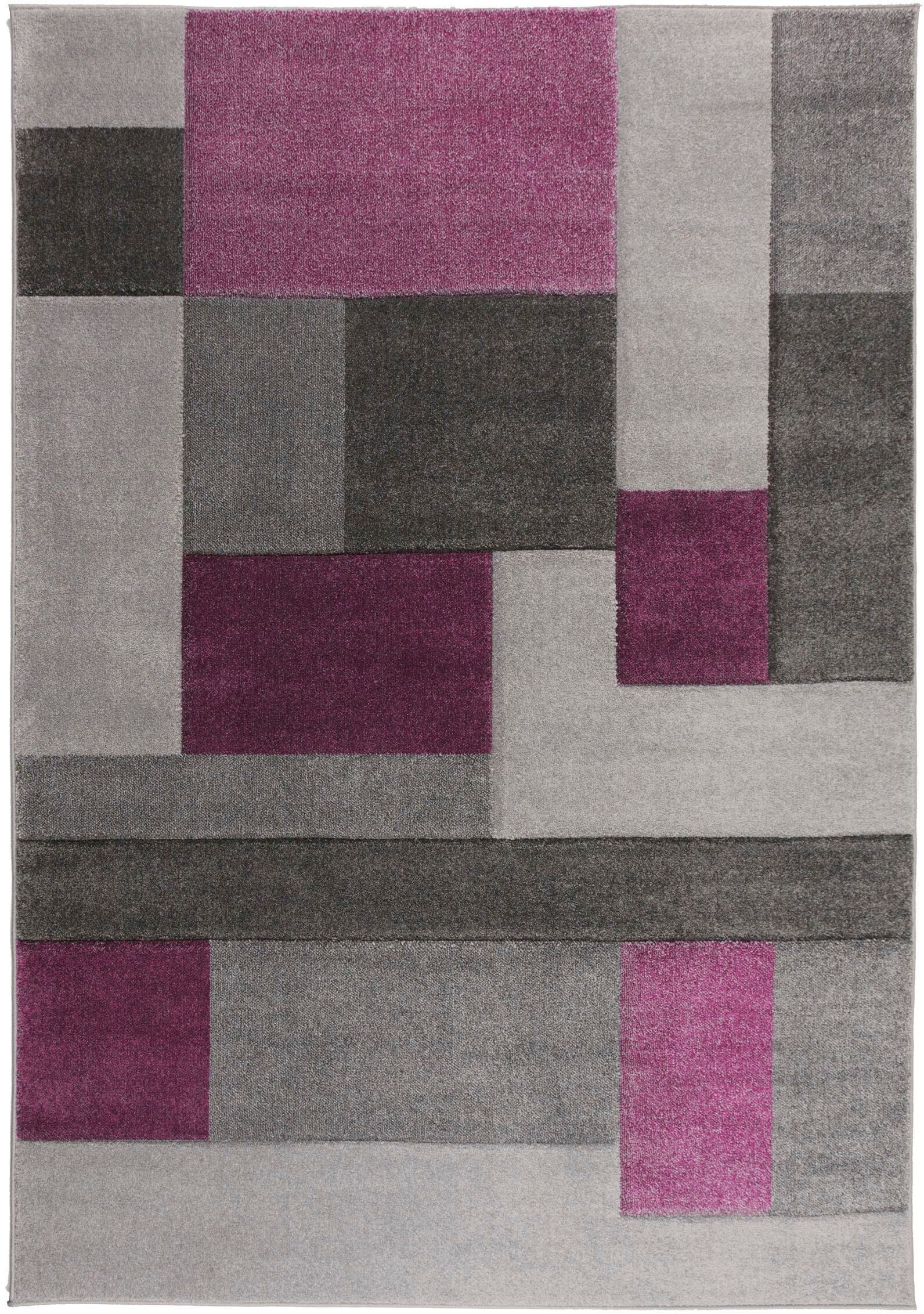 FLAIR RUGS Teppich »Cosmos«, rechteckig, Patchwork Design, mehrfarbig, mit Hoch-Tief-Effekt