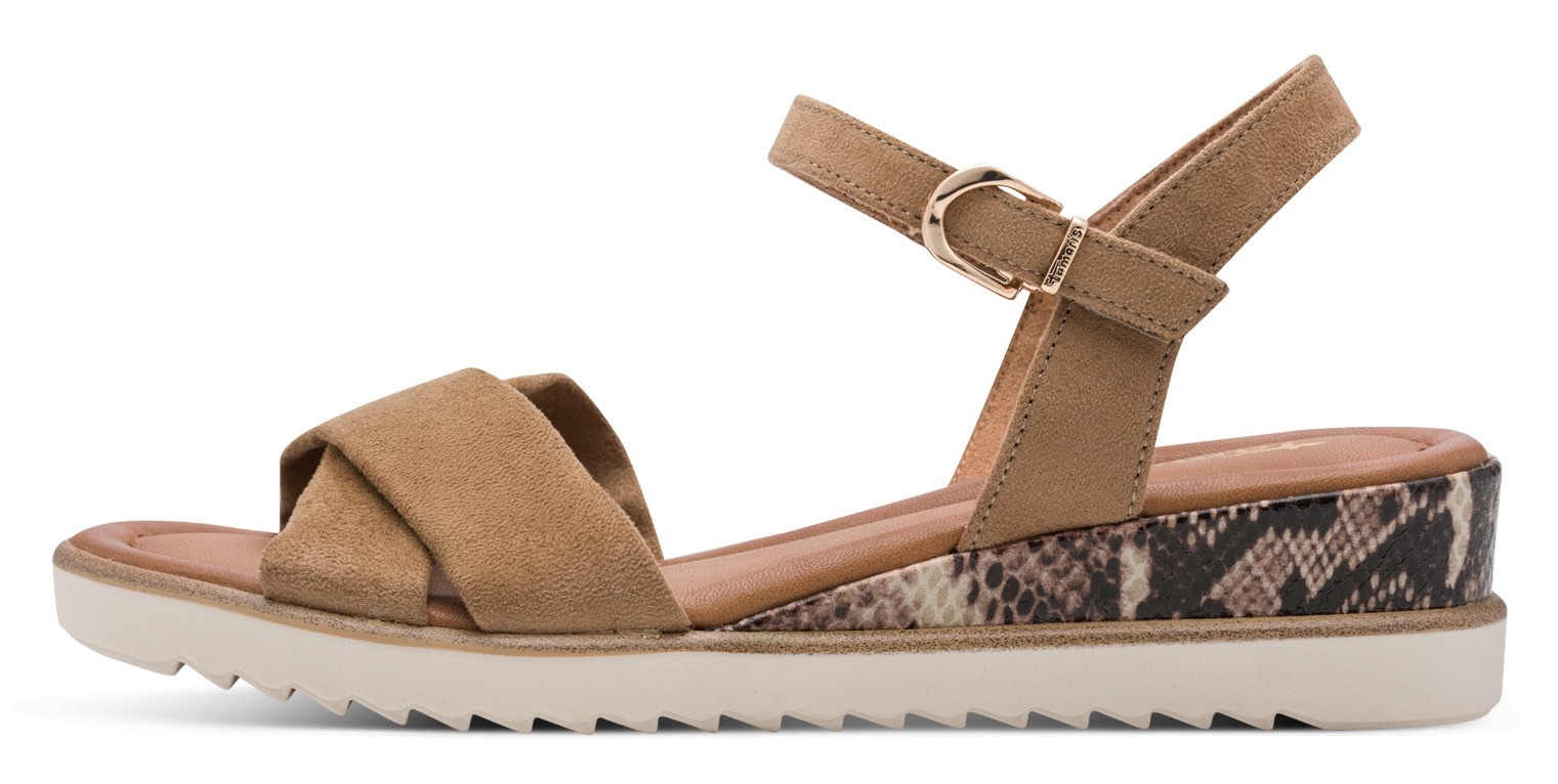 Tamaris Keilsandalette  Riemchensandale, Sommerschuh in veganer Verarbeitung