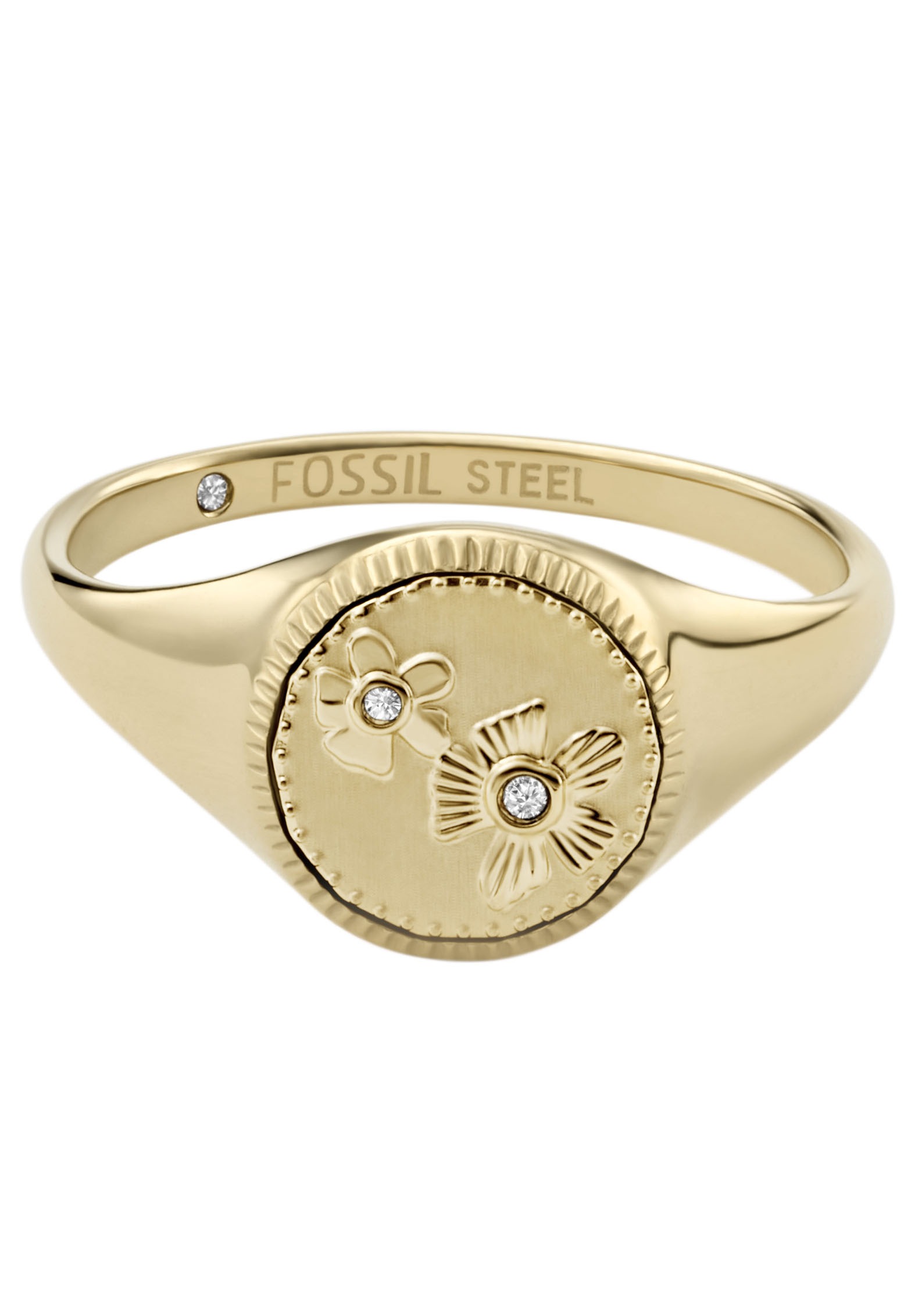 Fossil Fingerring Bluten Georgia Jf Mit Glassteinen Online Kaufen Baur