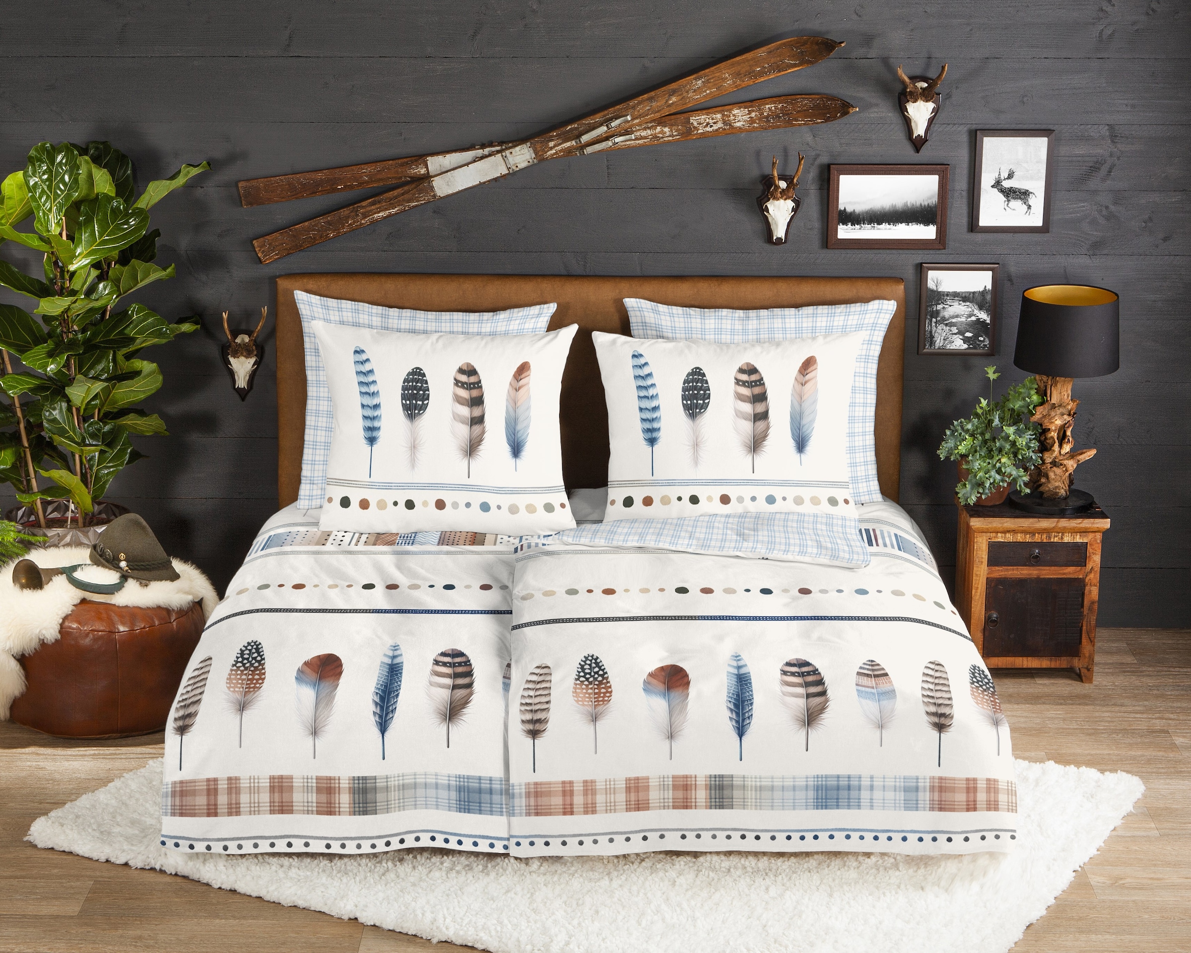 good morning Wendebettwäsche "Niba" 2 Stk. tlg. Flanell, Biber, Winter, War günstig online kaufen