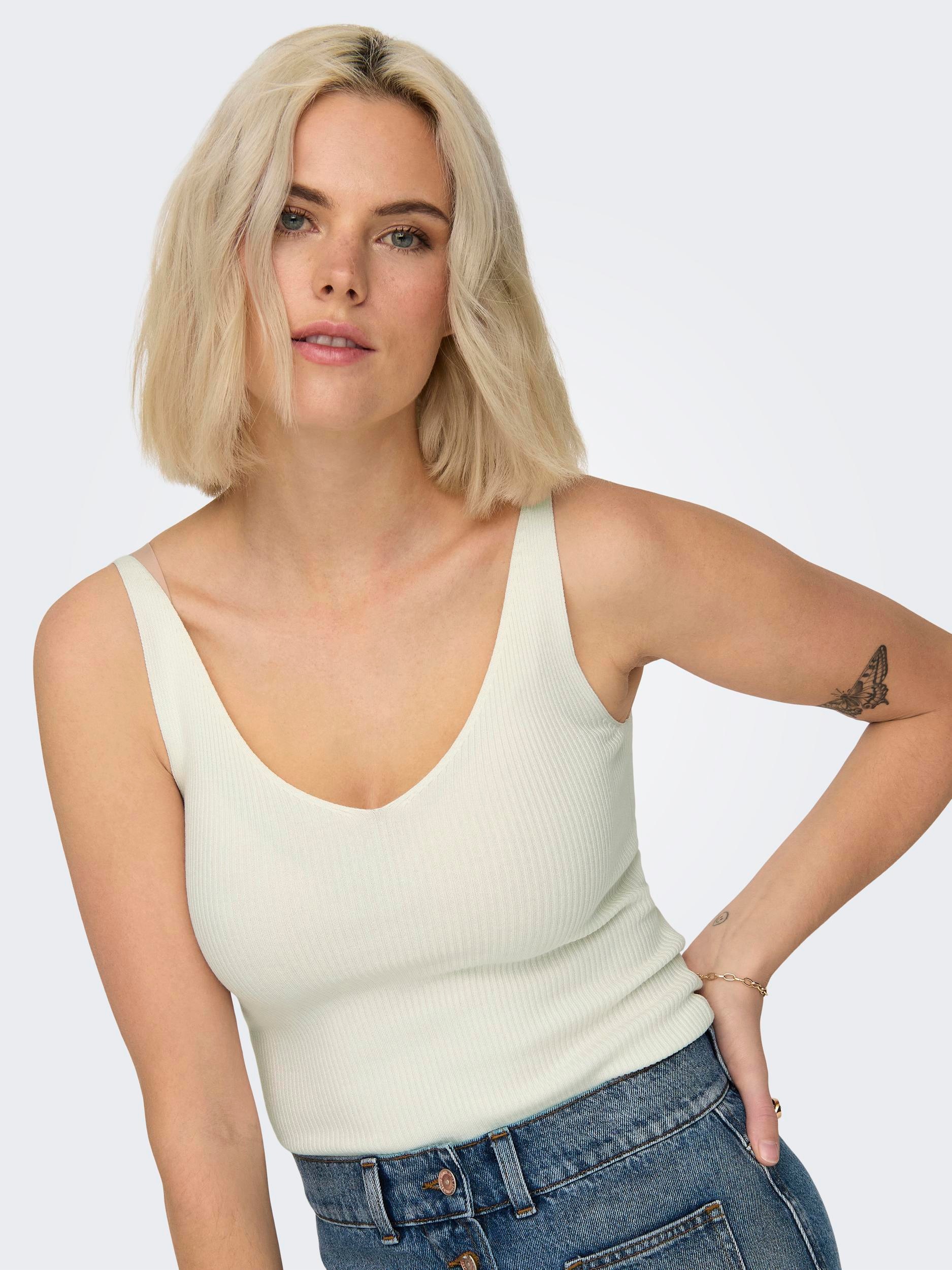 JDY Stricktop "JDYNANNA S/L TOP KNT NOOS" günstig online kaufen