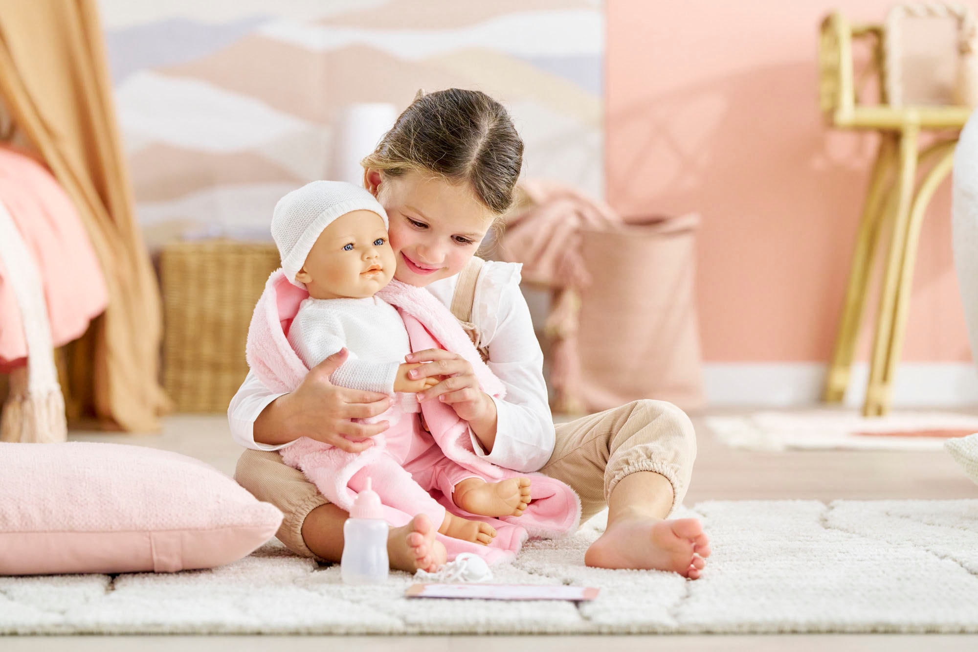Corolle® Babypuppe »Mon Grand Poupon Rose Newborn«, mit Vanilleduft