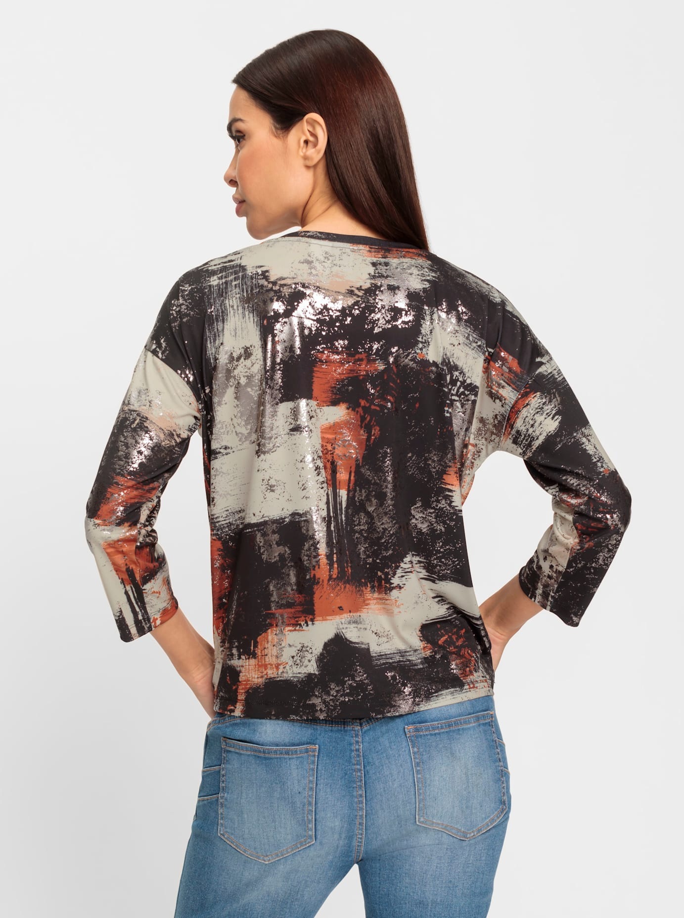 heine 3/4-Arm-Shirt "Druck-Shirt", 1 Stk. günstig online kaufen