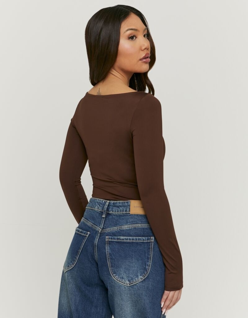 Thumbnail - Tally Weijl Langarmbody "SBOPABOTIC" Materialmix, figurbetont