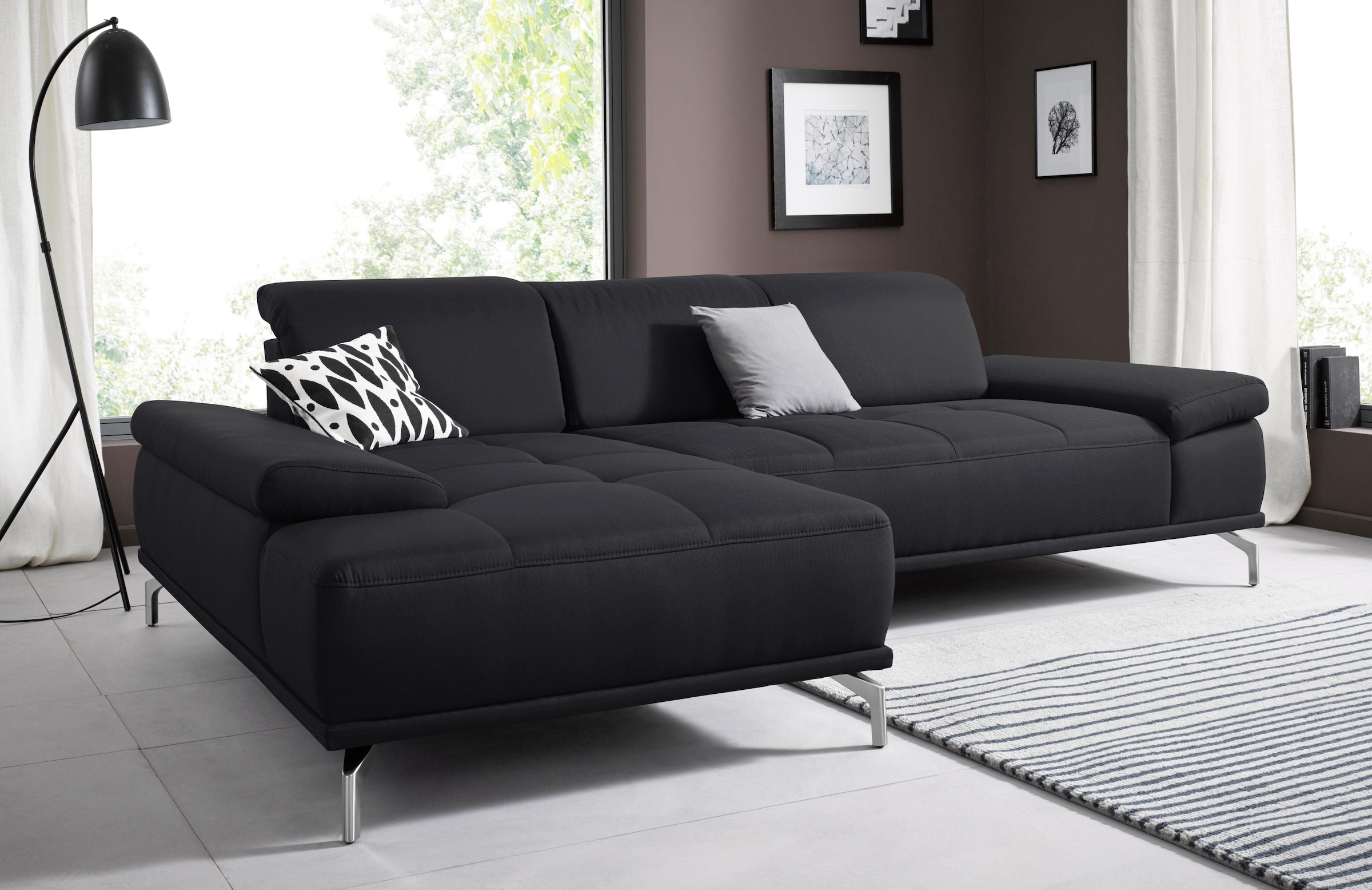 Home affaire Ecksofa "Caluna" Inkl.Sitztiefenverstellung, wahlweise mit Kop günstig online kaufen