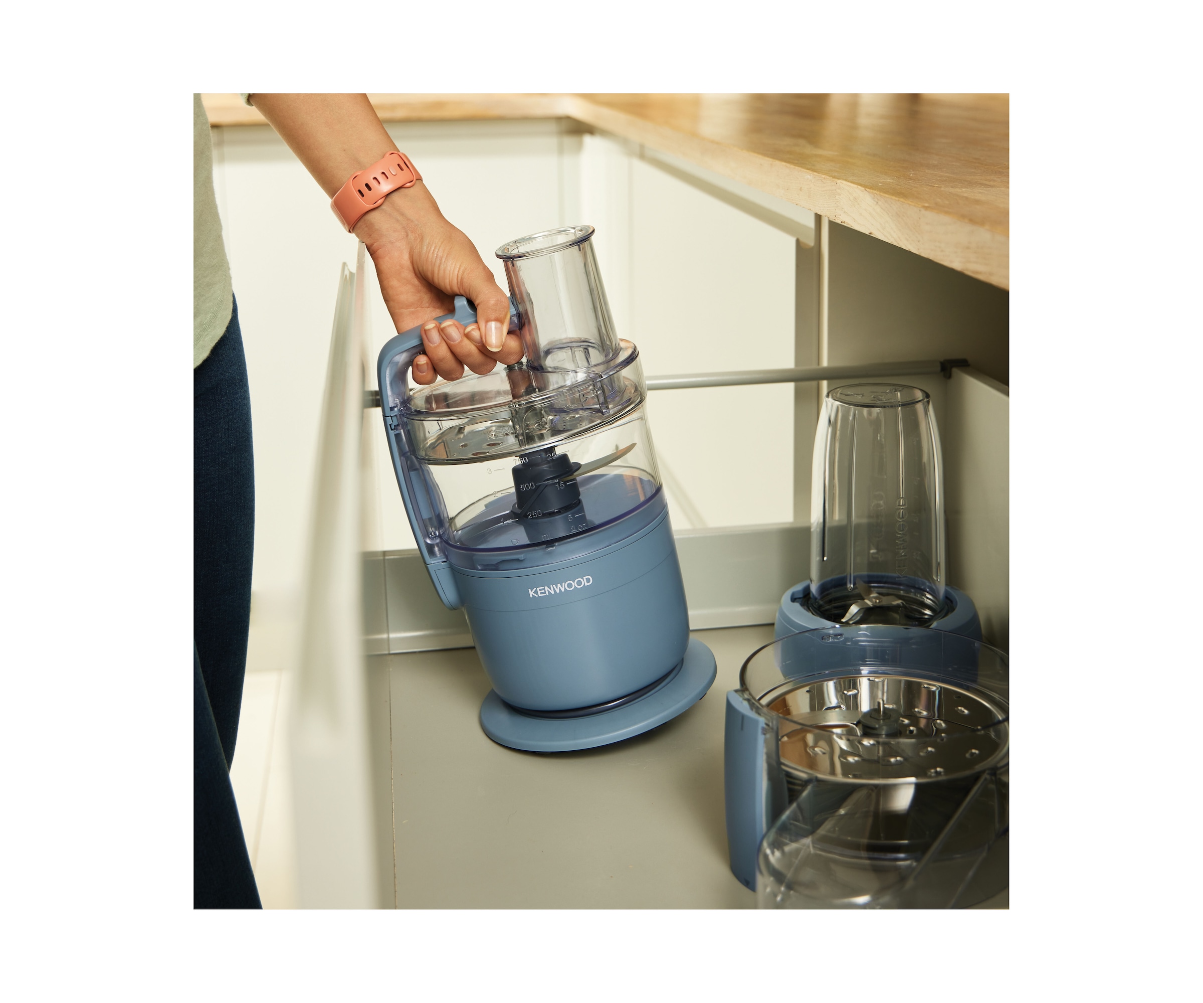 Kenwood Küchenmaschine »MultiPro Go FDP23.380GY« Für Smoothies, zum Schneiden, Reiben, Pürieren und  Teig Kneten