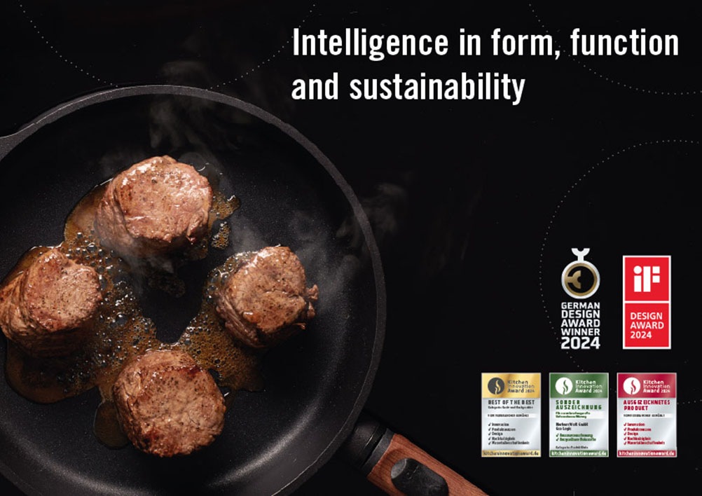 WOLL MADE IN GERMANY Pfannen-Set »Eco Logic« Aluminiumguss Set, 4 Stk. tlg. Abnehmbarer Stiel, Antihaftbeschichtet