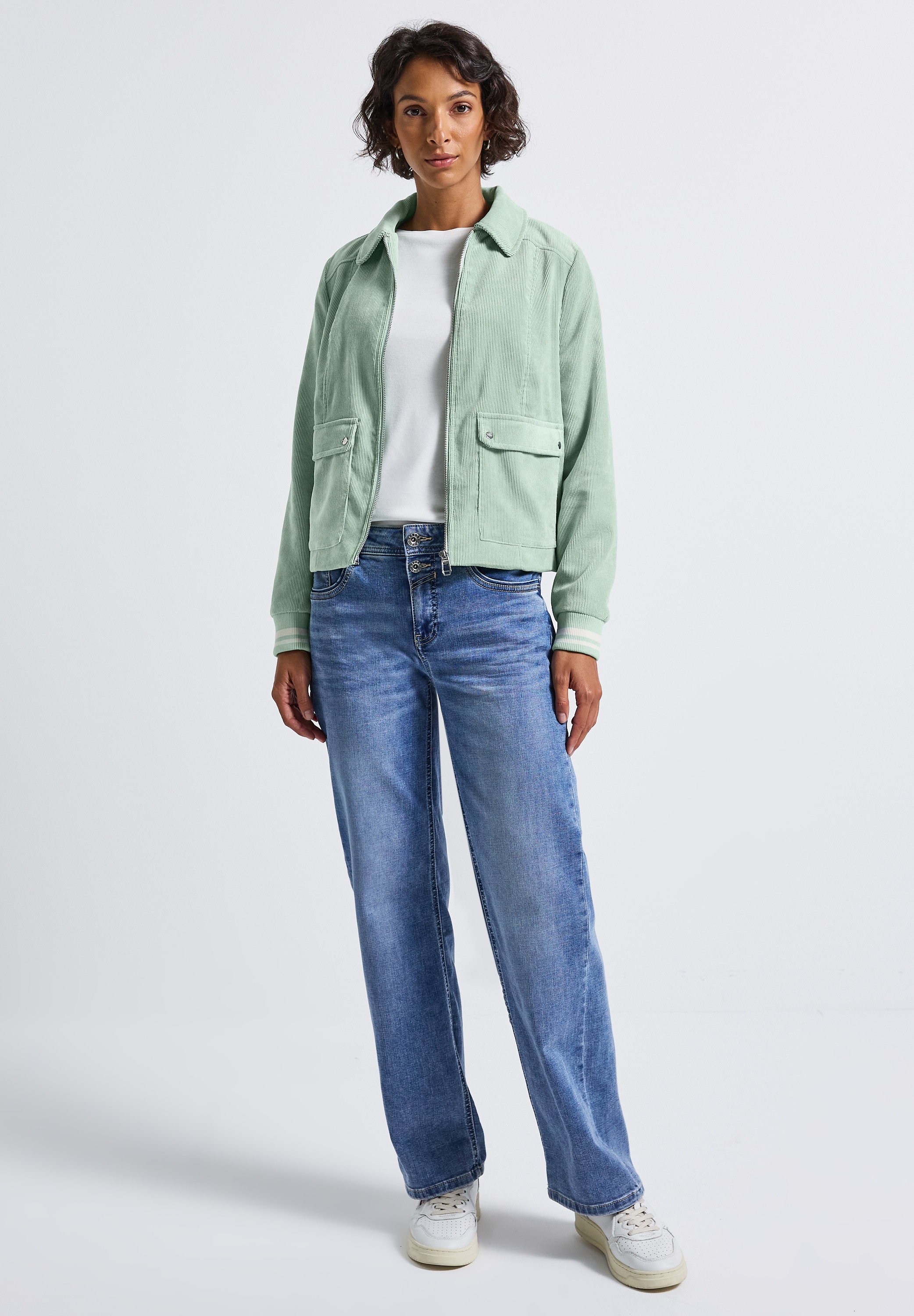 STREET ONE Cordjacke, ohne Kapuze, mit aufgenähten Taschen