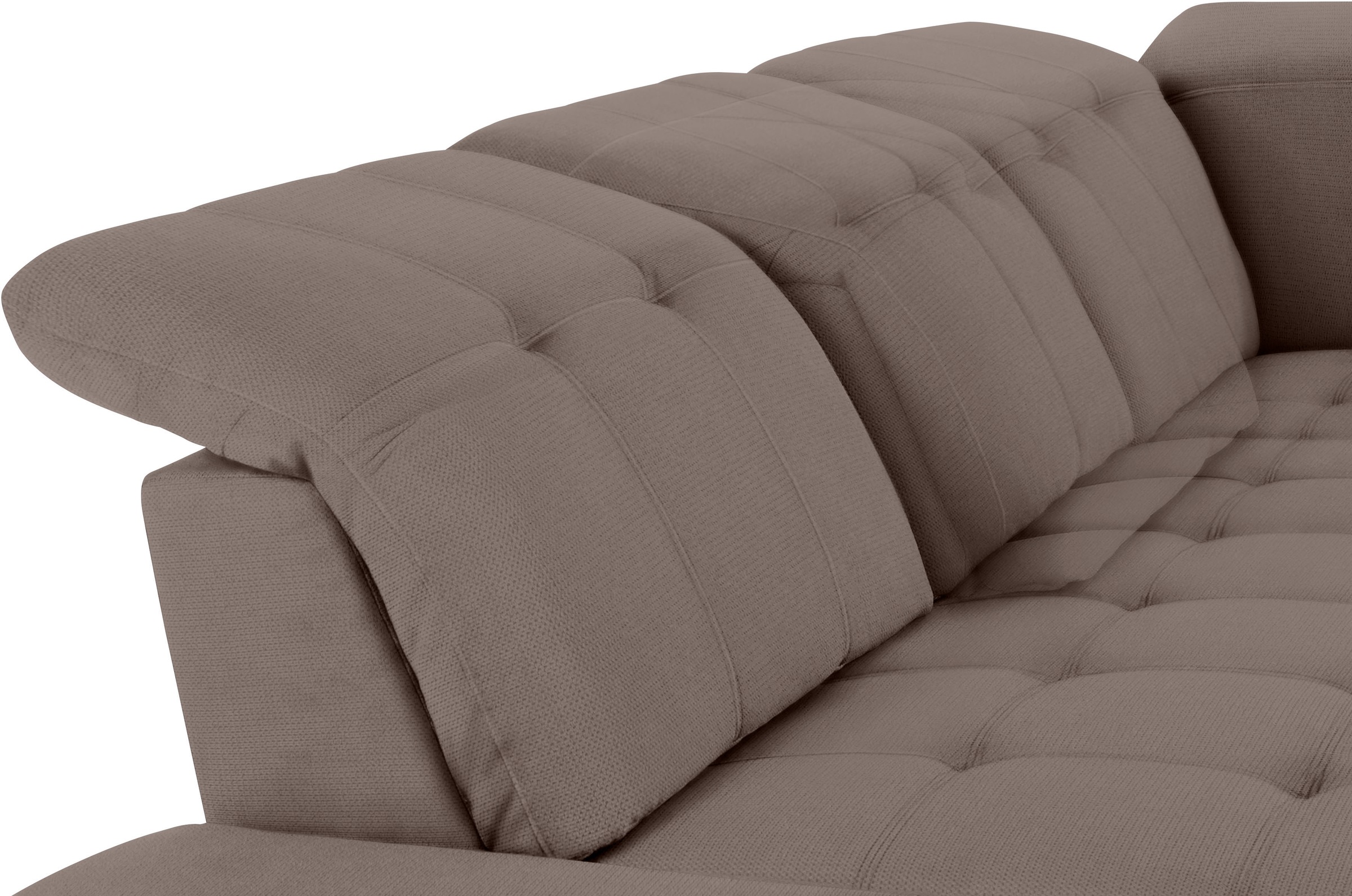COTTA Ecksofa »Holiday L-Form mit Sitztiefen-, Armteil- und Kopfteilverstellung«, wahlweise mit Bettfunktion & Bettkasten