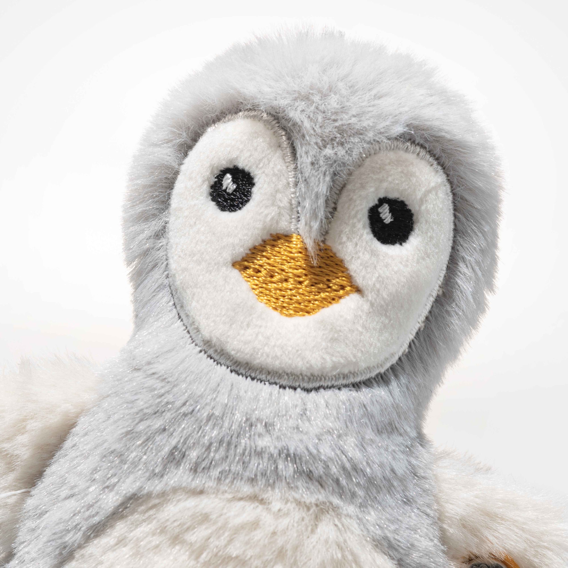 Steiff Greifling »Greifling Lio Pinguin mit Rassel, grau/weiß«