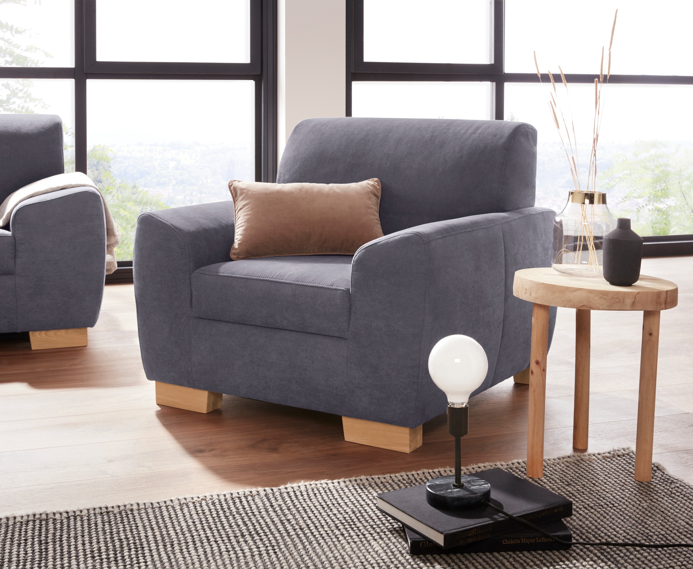 DOMO collection Sessel "Incanto, kubische Formensprache, komfortabel, flach günstig online kaufen