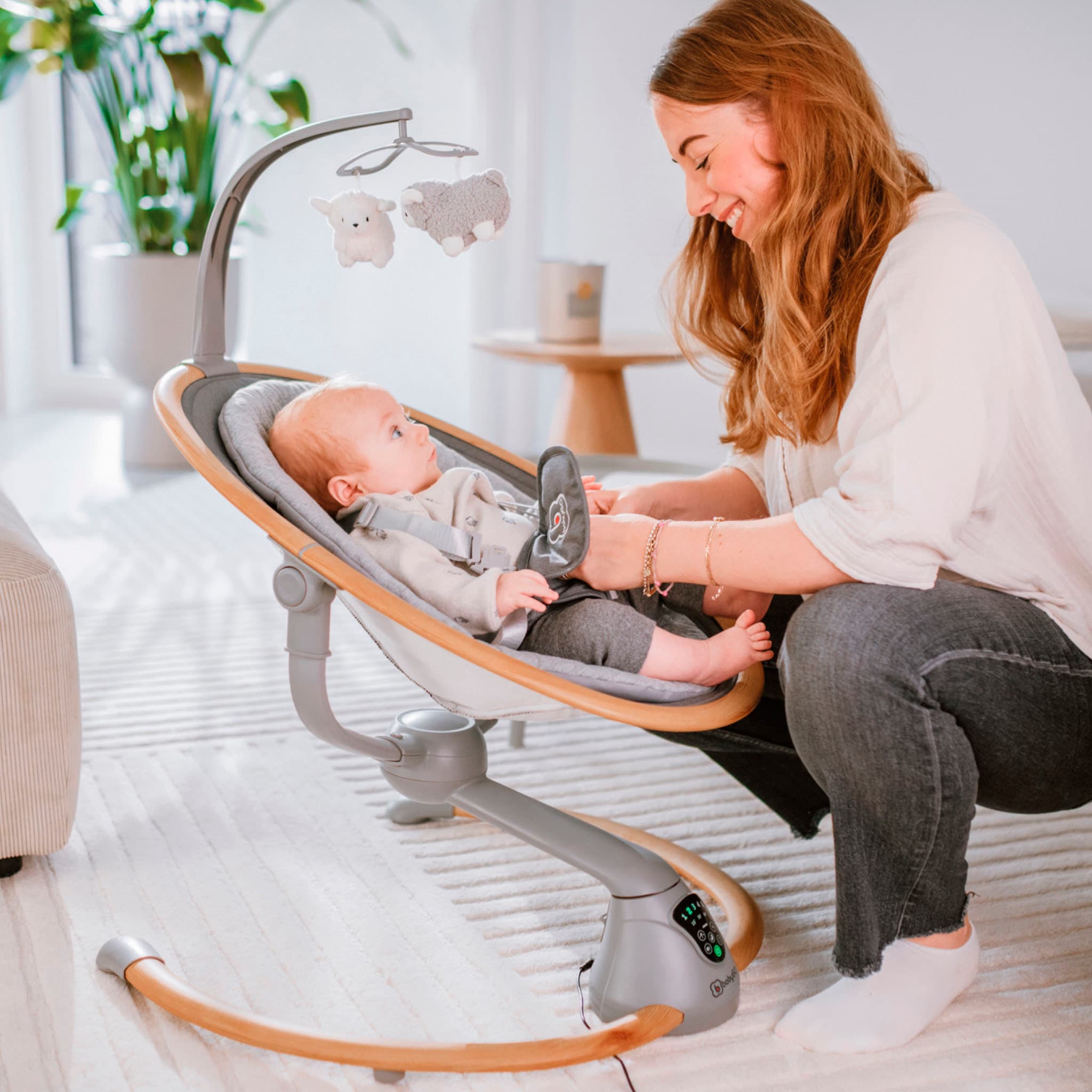 BabyGo Babywippe »Homey«, bis 9 kg, mit Schaukelbewegungen und Sound