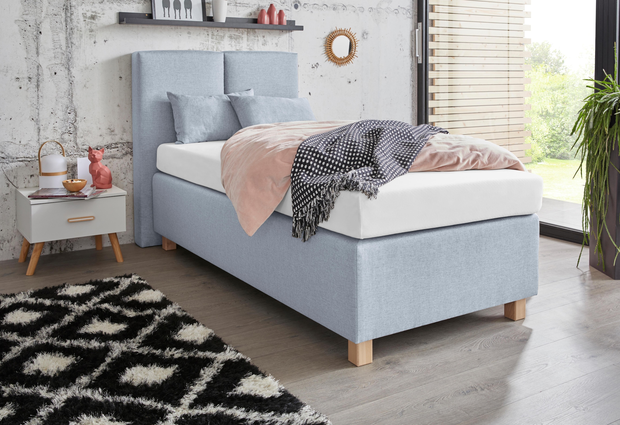 Westfalia Schlafkomfort Boxspringbett mit Zierkissen