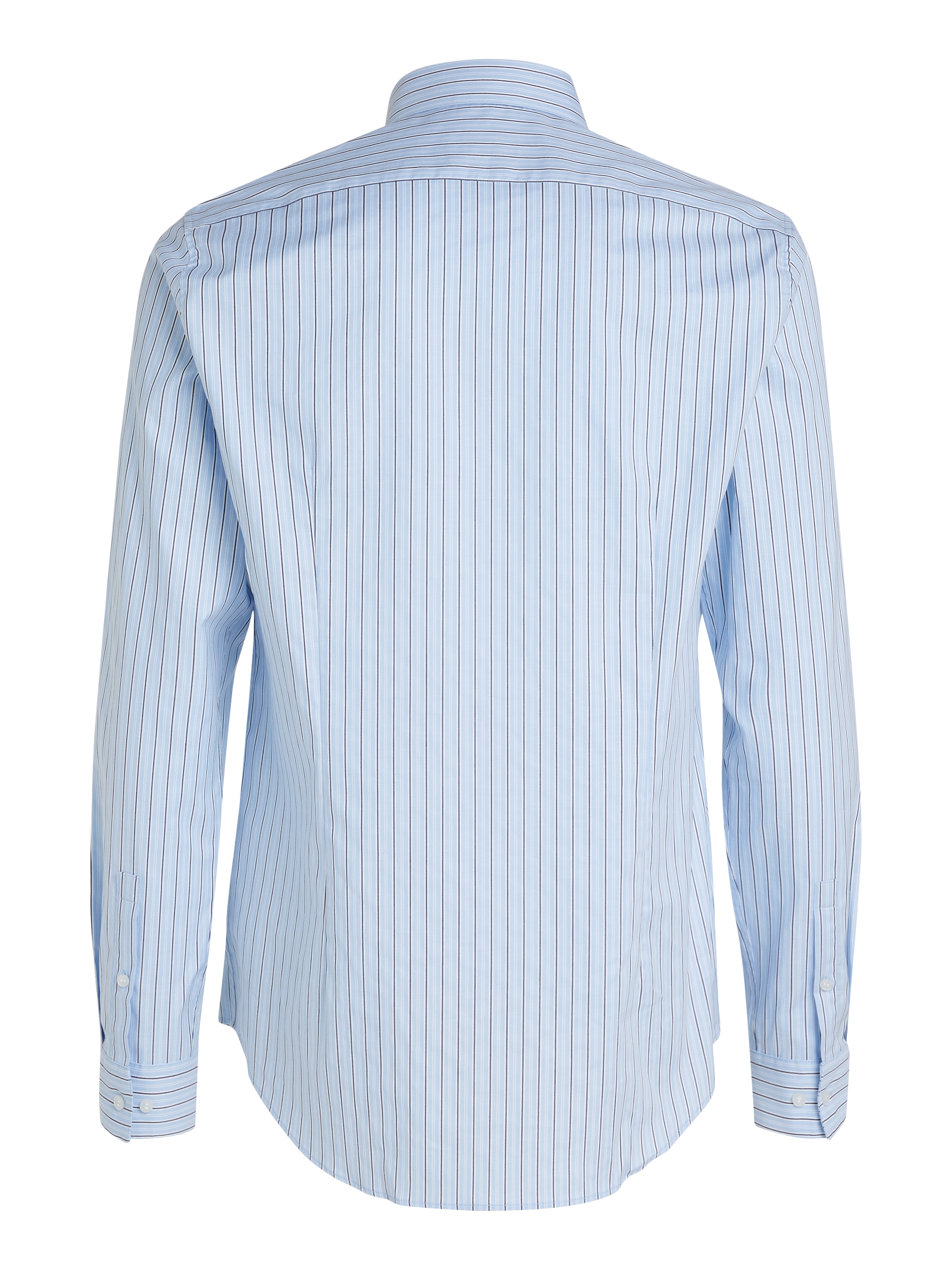 Calvin Klein Langarmhemd »OXFORD 2 TONES STRIPE SLIM SHIRT« mit Knopfleiste