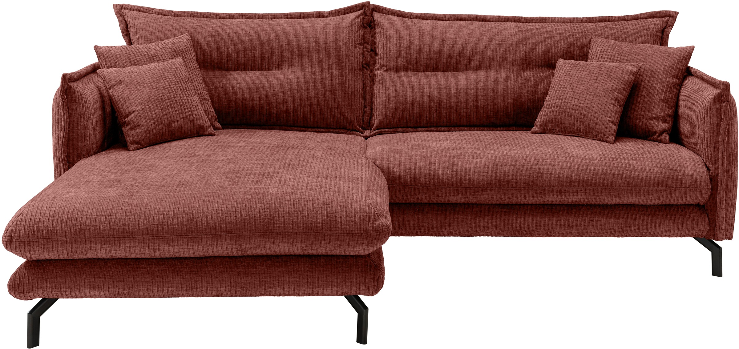 Home affaire Ecksofa "LAVA Breite 255 cm, modern und elegant, aktuelle Kiss günstig online kaufen