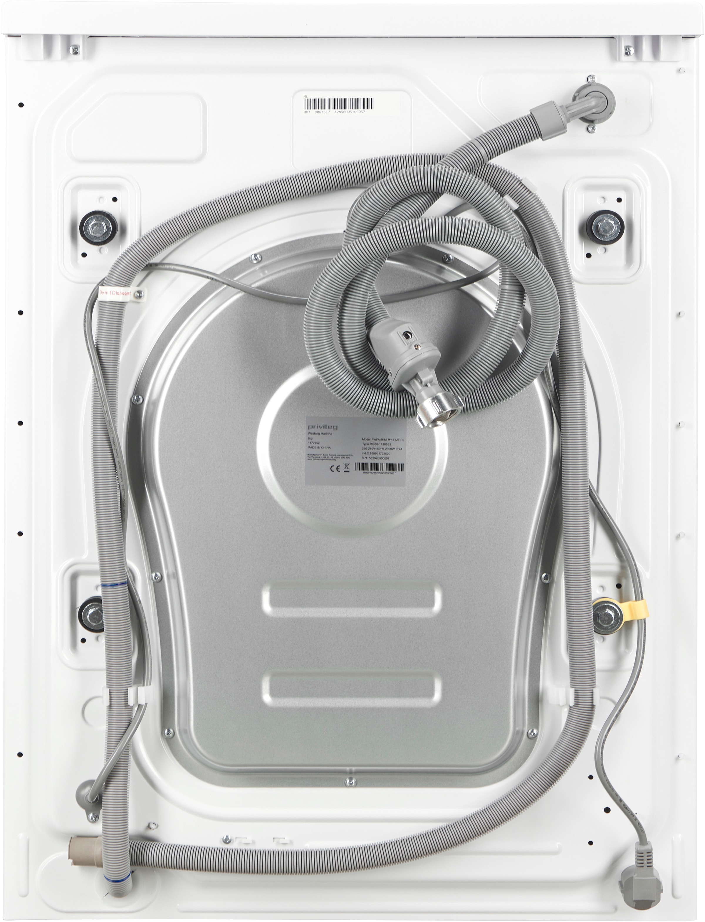 Privileg Waschmaschine MY TIME »PWFA 854A MY TIME DE«, 8 kg, 1400 U/min, Mehrfachwasserschutz+