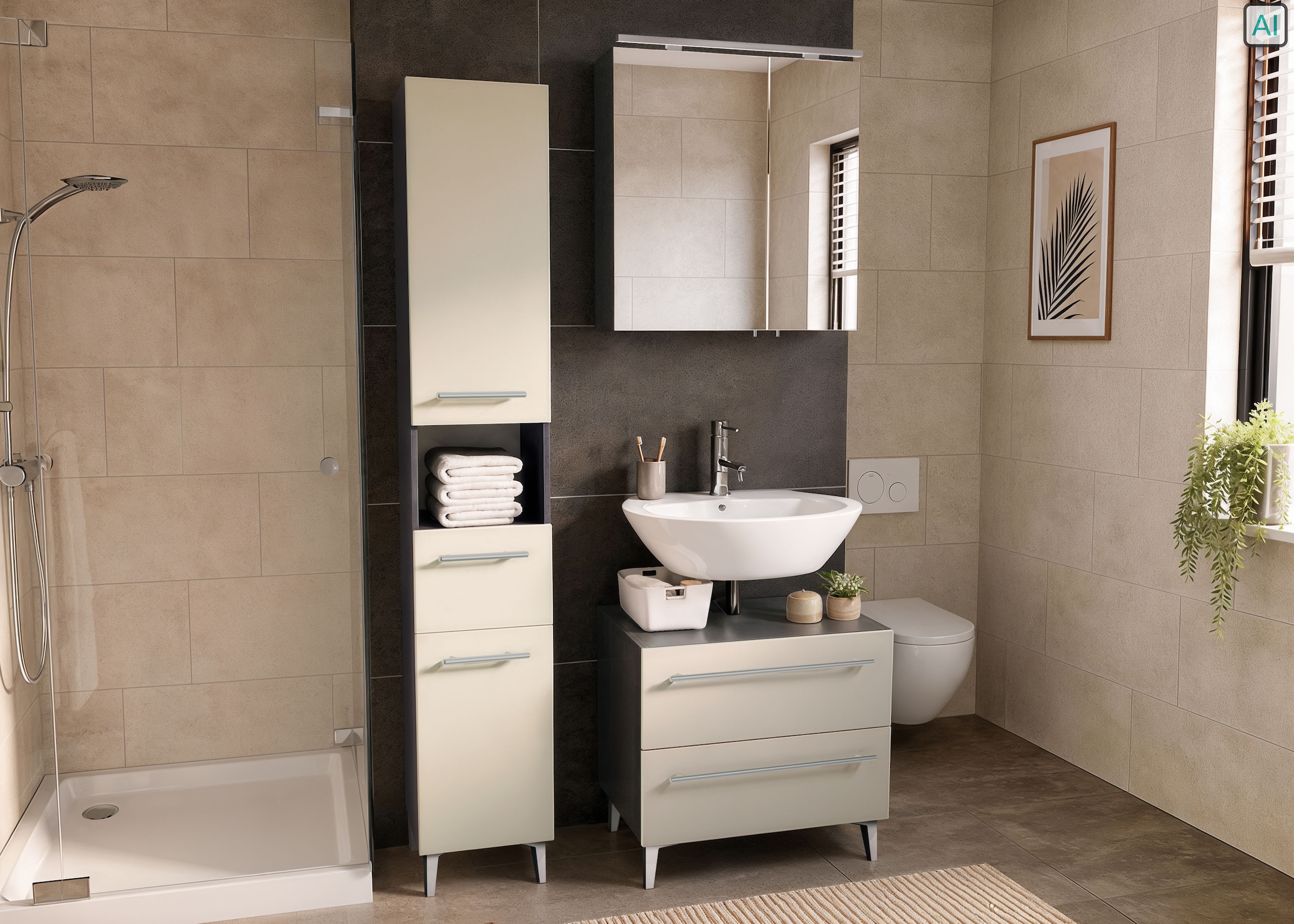 OPTIFIT Hochschrank »Pier« Breite 32,5 cm, schnelle Montage mit OPTIsnap