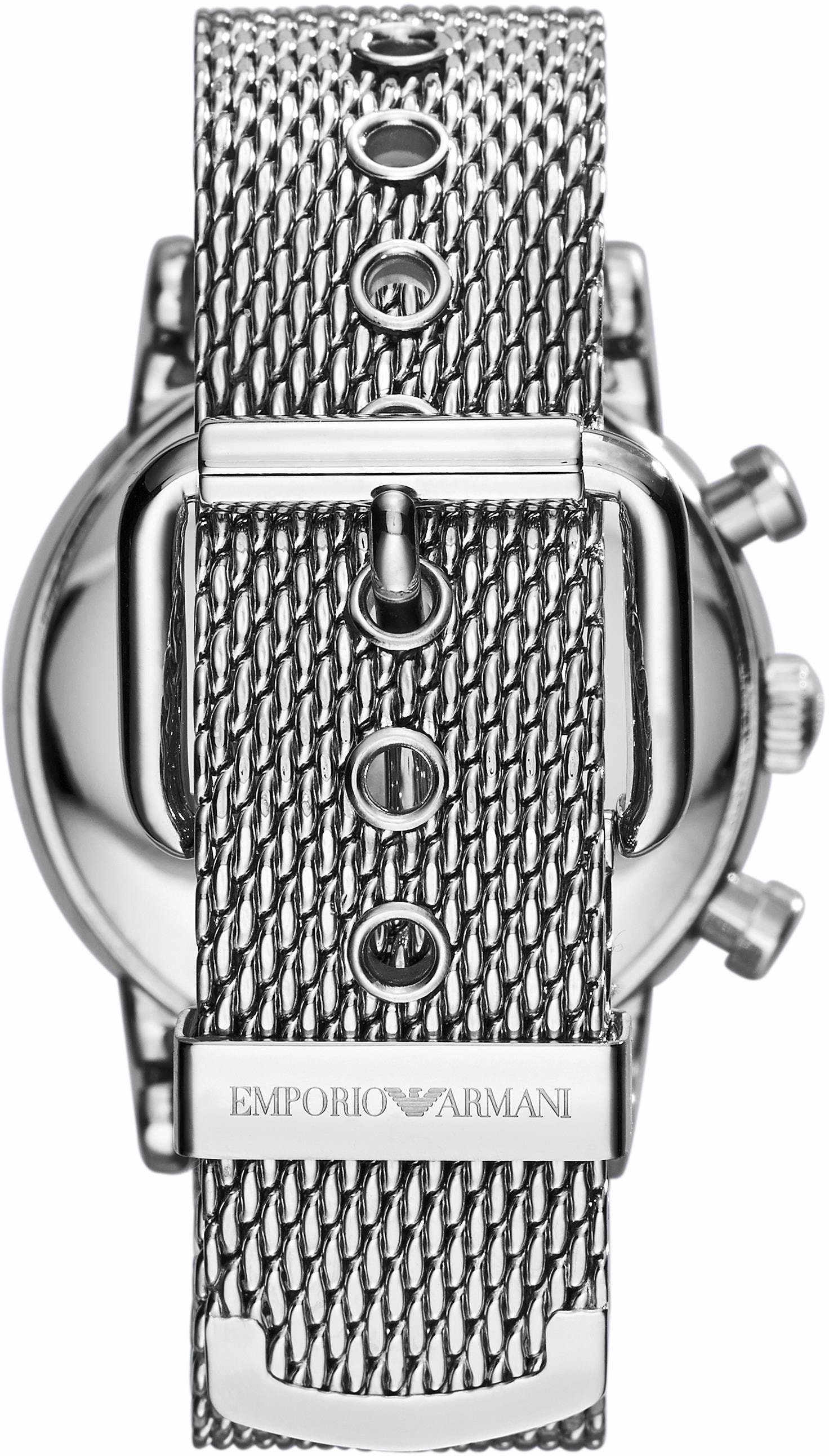 Emporio Armani Chronograph, Quarzuhr, Armbanduhr, Herren, Stoppfunktion, Datum, 12/24-Std.-Anzeige