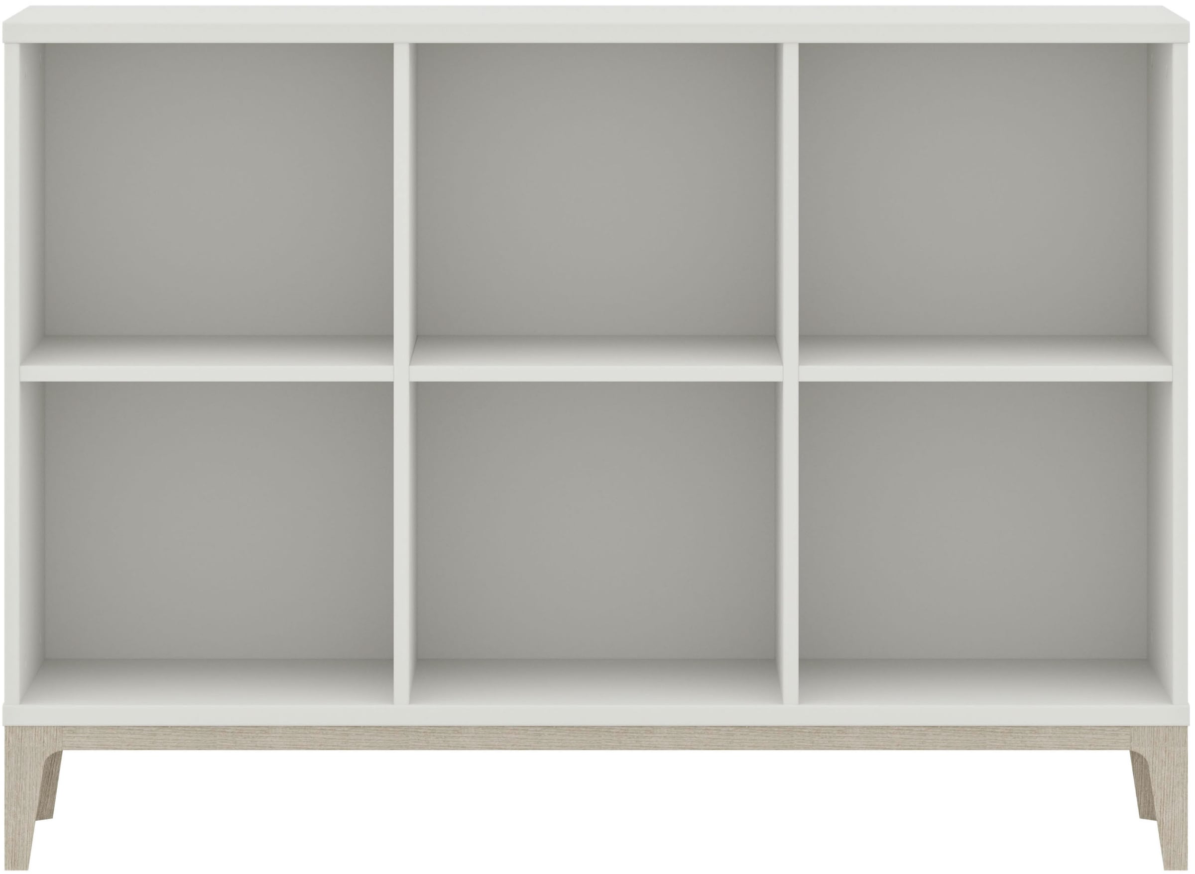 PAIDI Sideboard »CUTIE LEA in Weiß, 6 offene Fächer« B/H/T ca. 123/88/38cm, Off-White,  modernes & stabiles Regal aus Holz, offenes Standregal