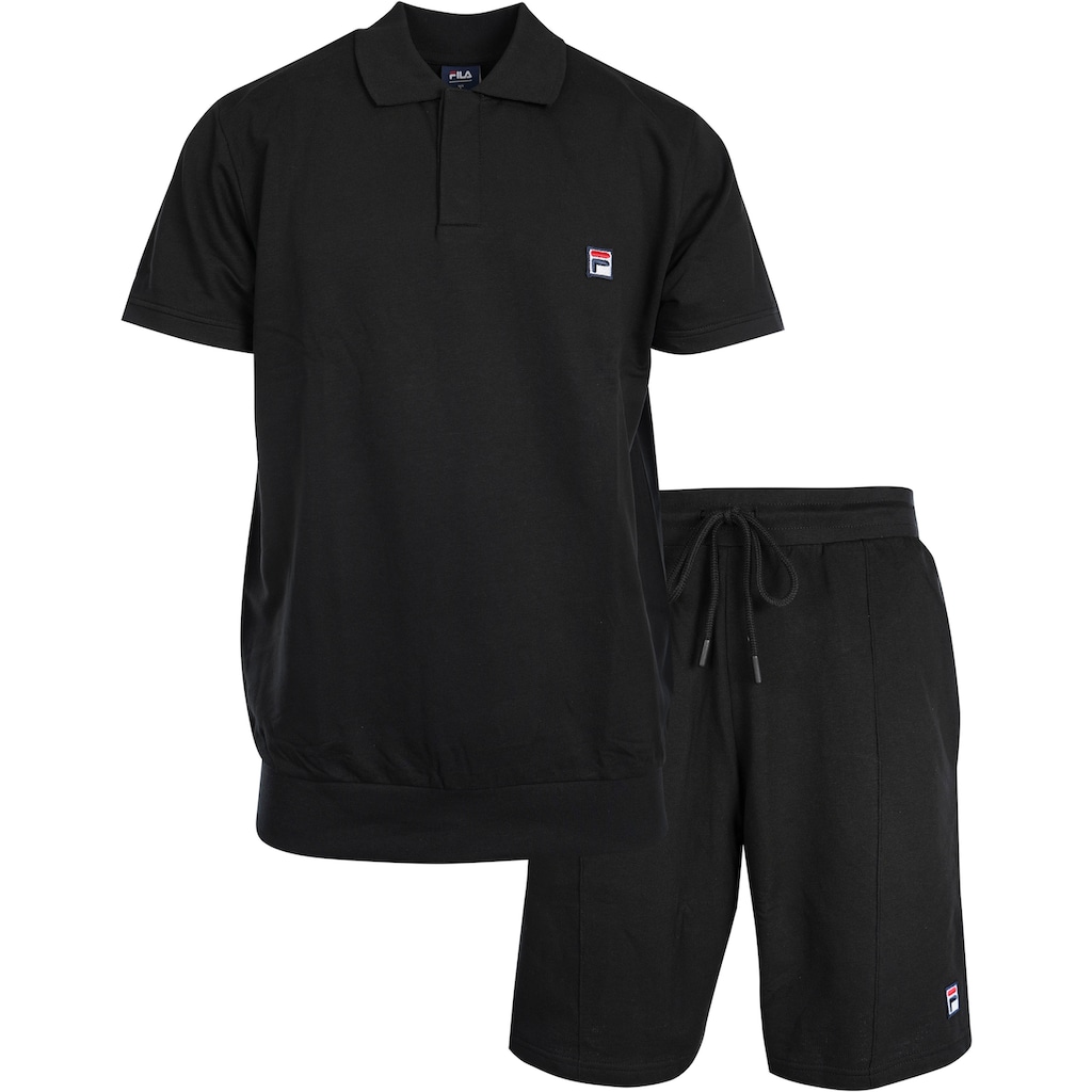 Fila Shorty, (2 tlg.), Poloshirt und Short mit Logostickerei