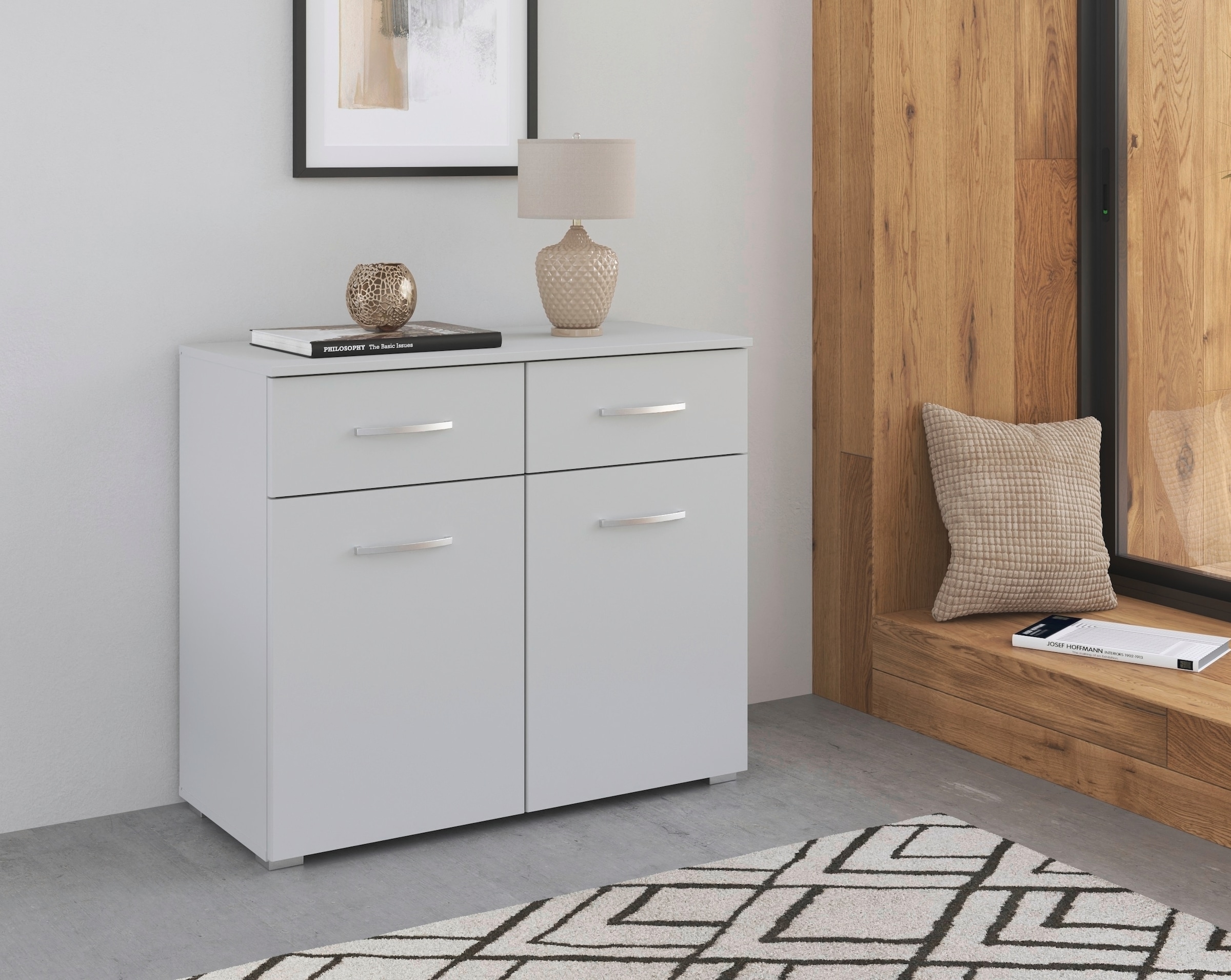 rauch Kombikommode »Pure by Aditio«, im minimalistischem Design, 2 Schubladen mit Softclose-Funktion