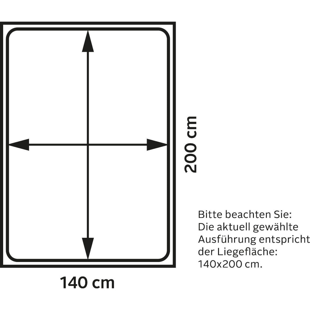 Schlaraffia Boxspringbett »Saga«, GELTEX® Next Topper, Metallfuß in Chrom