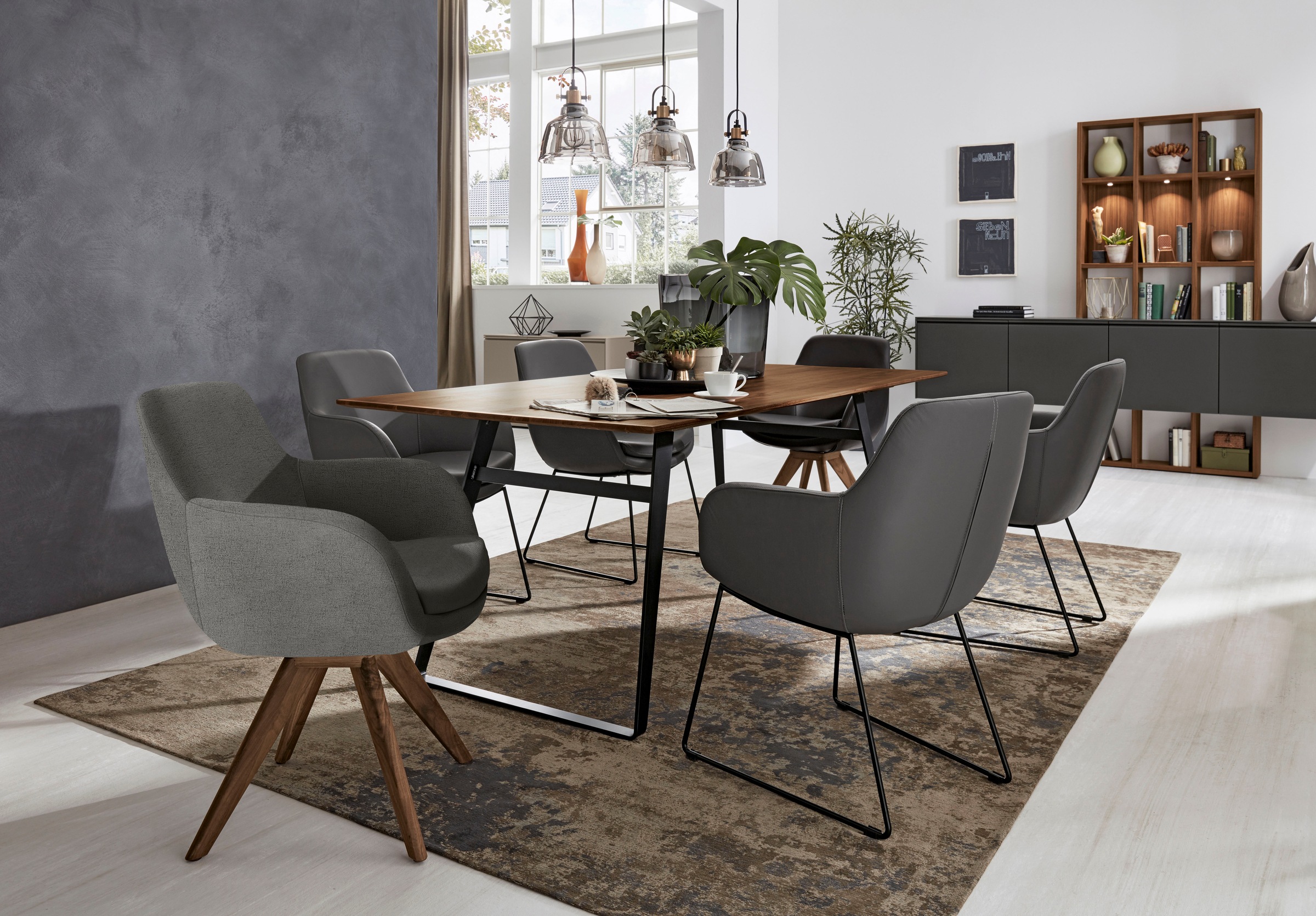 Musterring Esszimmerstuhl "Tavia" (Set) 2 Stk.Stativgestell Wildnussbaum, D günstig online kaufen