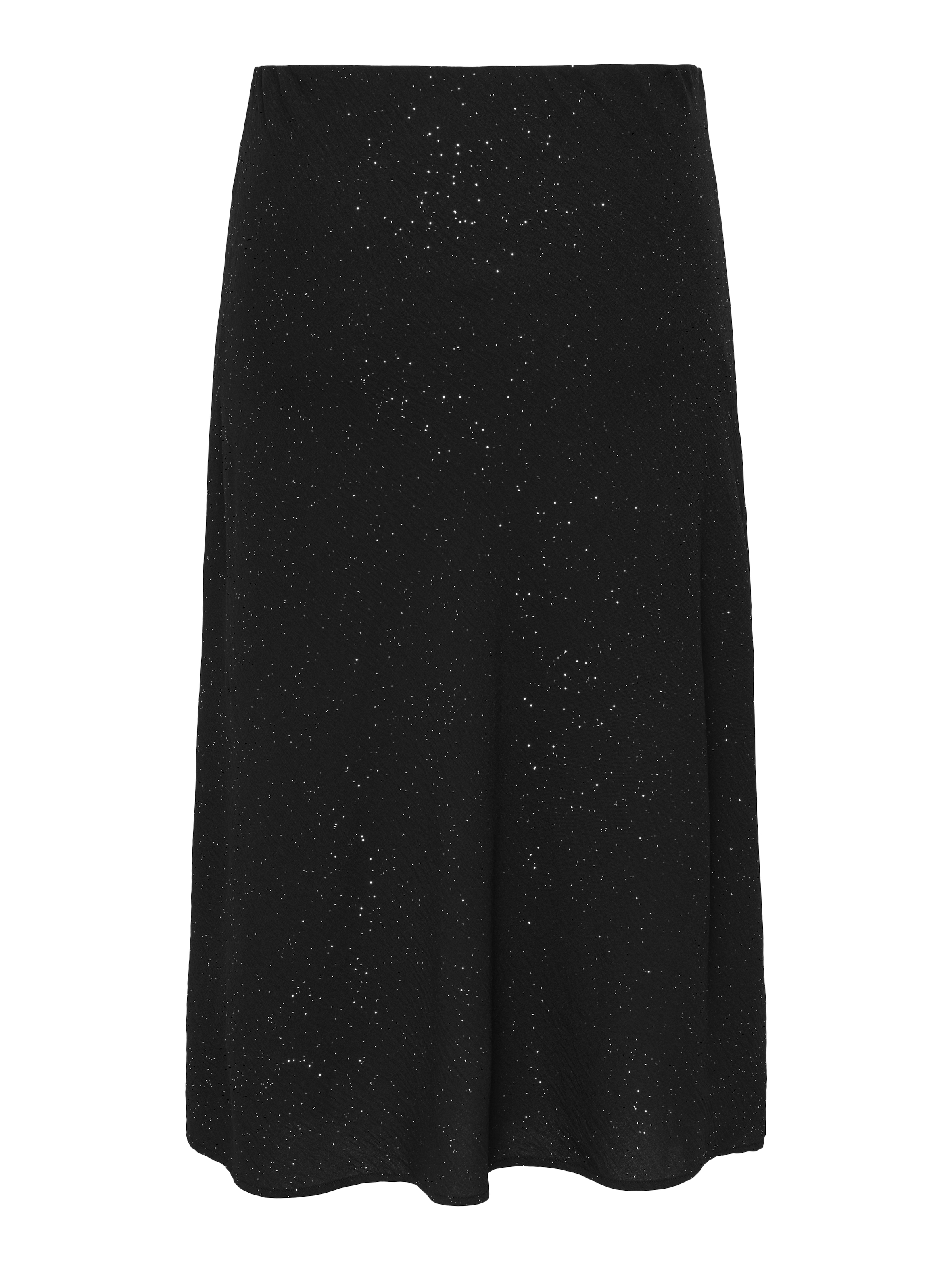 ONLY CARMAKOMA Midirock »CARJOSEE METTA LIFE MIDI SKIRT WVN« mit Glitzer Effekt