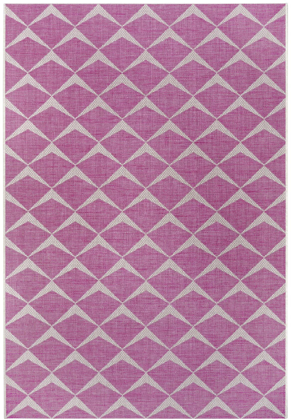 NORTHRUGS Teppich »Escala«, rechteckig, 4 mm Höhe, Flachgewebe Fischgrät Design, gekettelt, Robust, Pflegeleicht