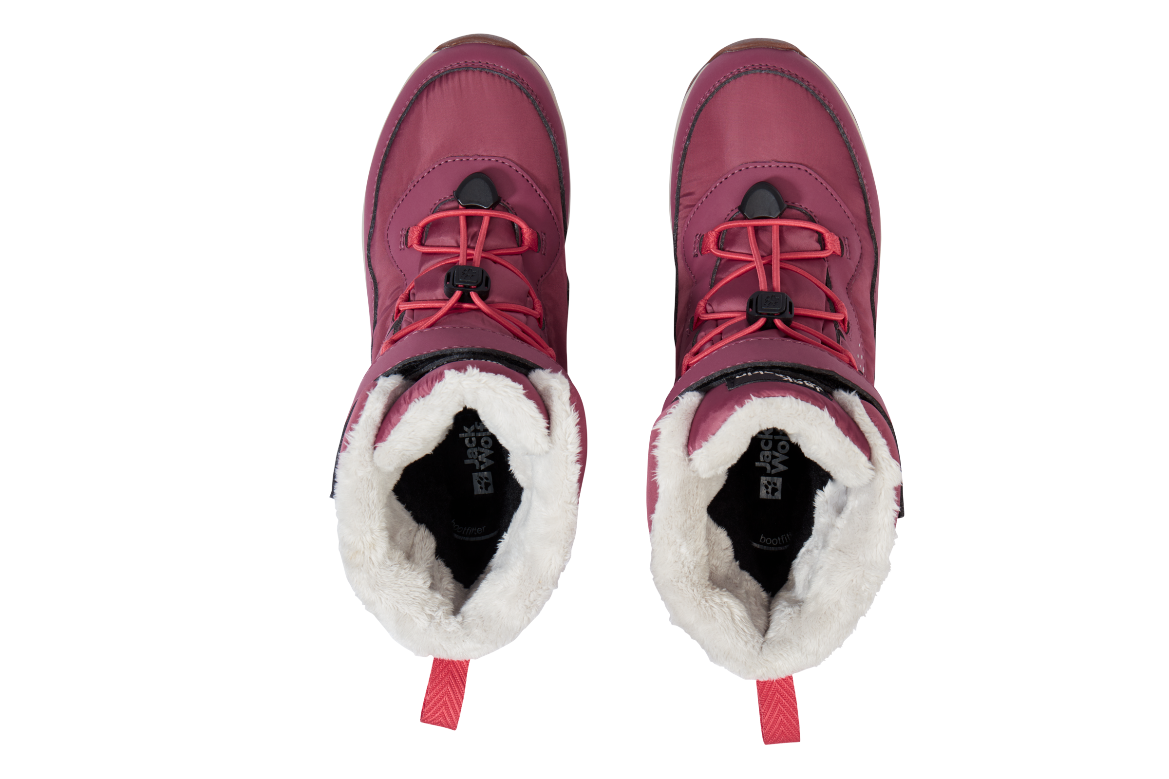 Winterboots JACK WOLFSKIN "POLAR BEAR-G TEXAPORE HIGH VC K", Mädchen, Gr. 38, raisin, Synthetik, Textil, Schuhe Winterboots, Snowboots, Winterstiefel, Winterschuhe, wasserdicht & gefüttert 2