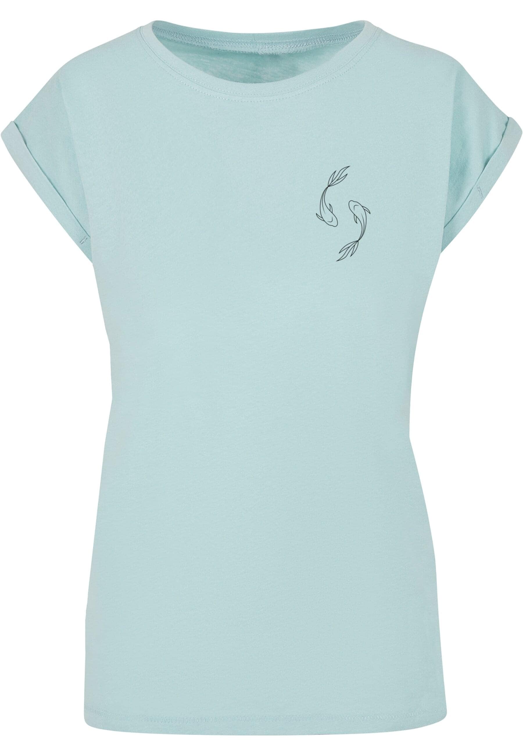 T-Shirt »Merchcode Damen Ladies Spring - Yin & Jang Fish T-Shirt«, (1 tlg.)