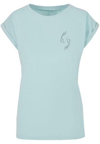 T-Shirt »Merchcode Damen Ladies Spring - Yin & Jang Fish T-Shirt«, (1 tlg.)