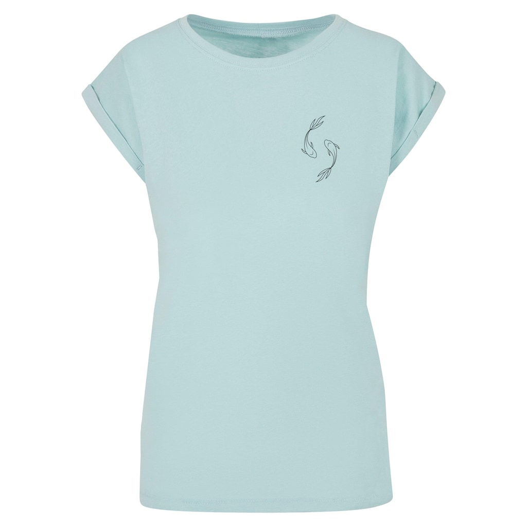 Merchcode T-Shirt »Merchcode Damen Ladies Spring - Yin & Jang Fish T-Shirt«, (1 tlg.)