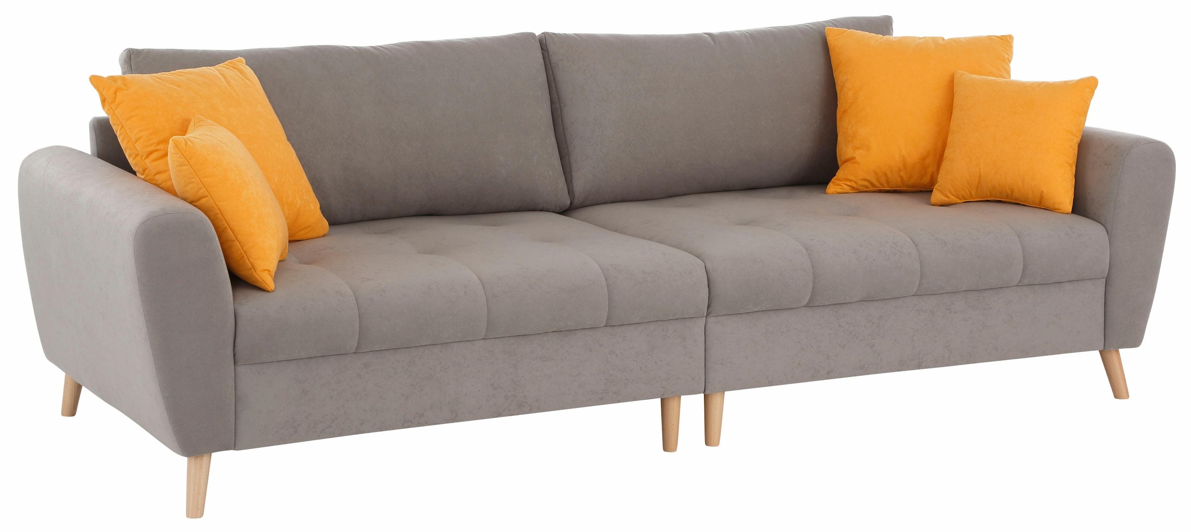 Big-Sofa »Fanö2«, mit feiner Steppung und vielen losen Kissen