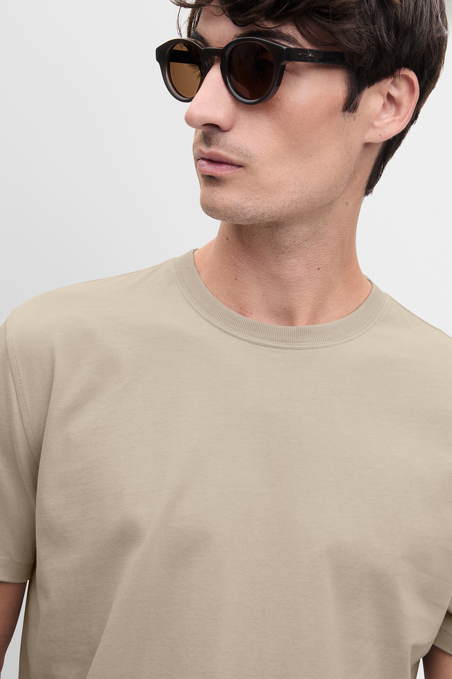 Cinque T-Shirt »CIDANI« Rundhalsausschnitt, Slim Fit, reine Baumwolle