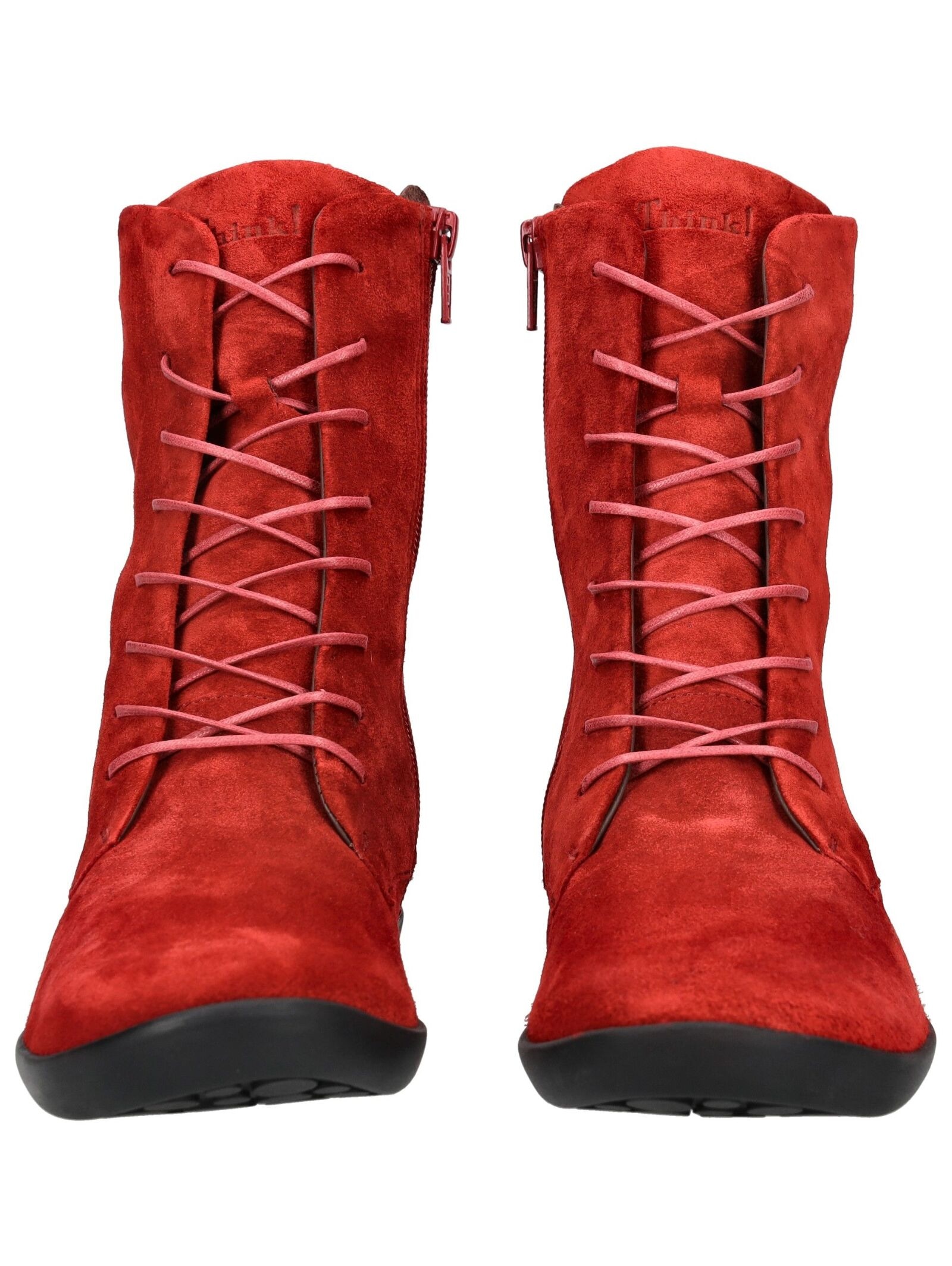 Think! Schnürstiefelette »Think! Stiefelette Veloursleder«