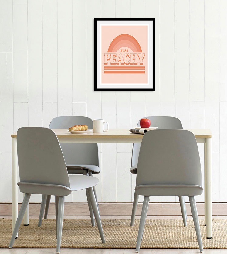 queence Bild "Just Peachy" Humor  Regenbogen  Schriftzug  Schriftzüge 1 Stk günstig online kaufen