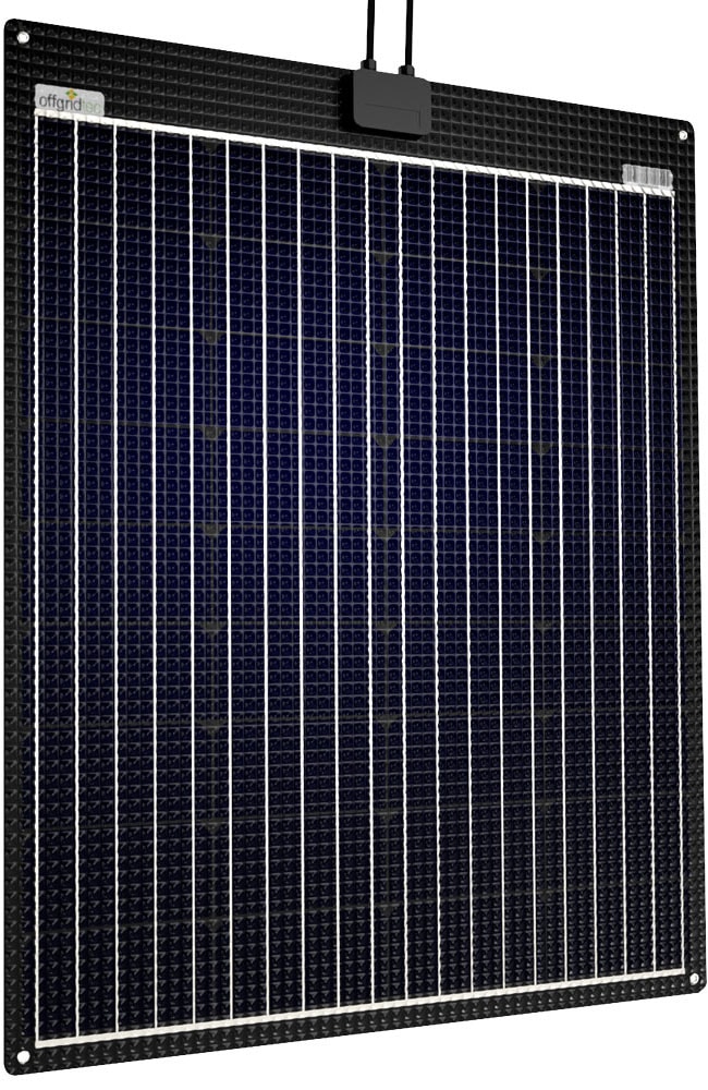 offgridtec Solarmodul "ETFE-AL 100W V2 semi-flexibles 23V Solarpanel", ETFE-Front