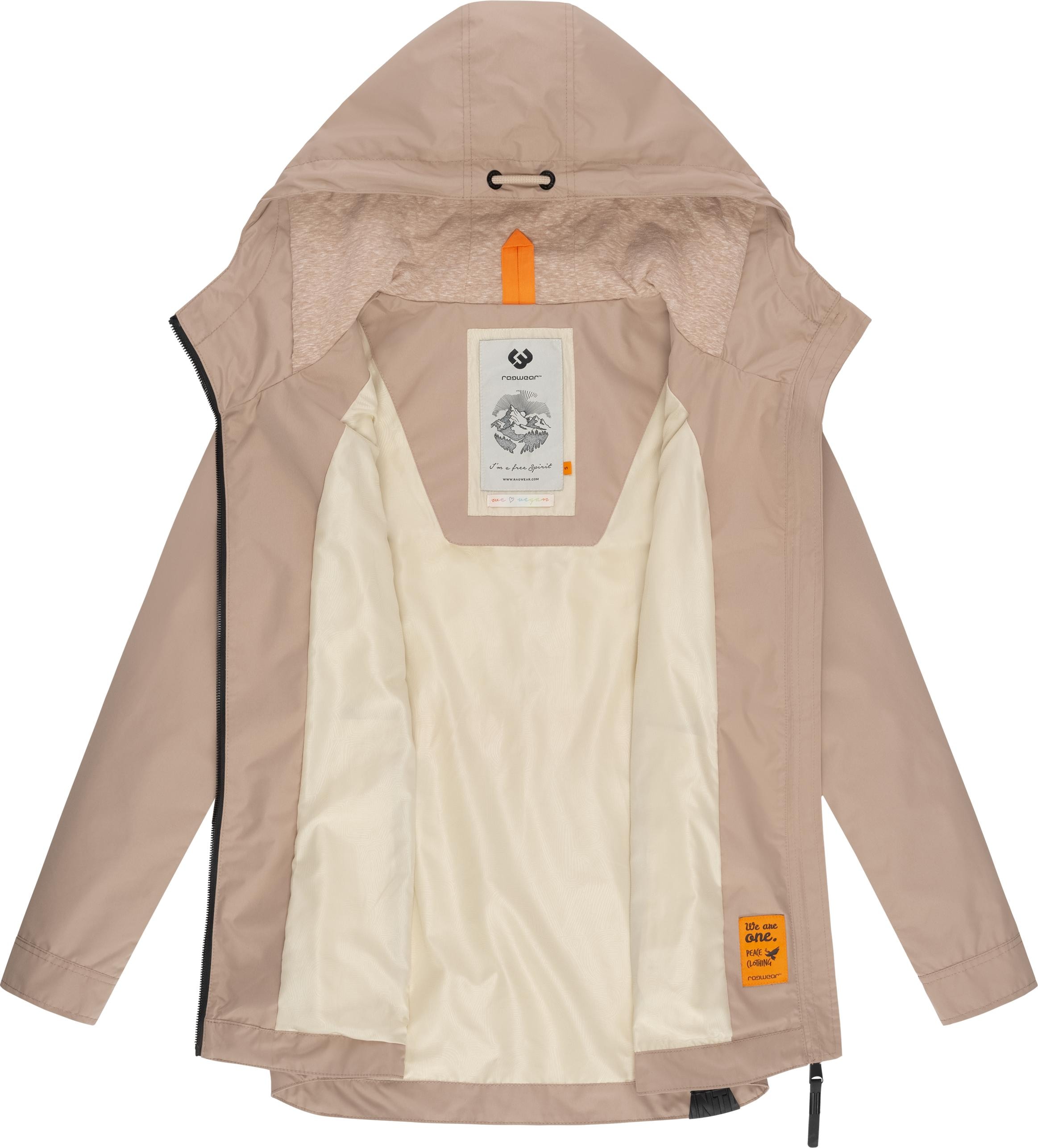 Ragwear Outdoorjacke »Zuzka«, mit Kapuze, stylische Übergangsjacke mit großer Kapuze