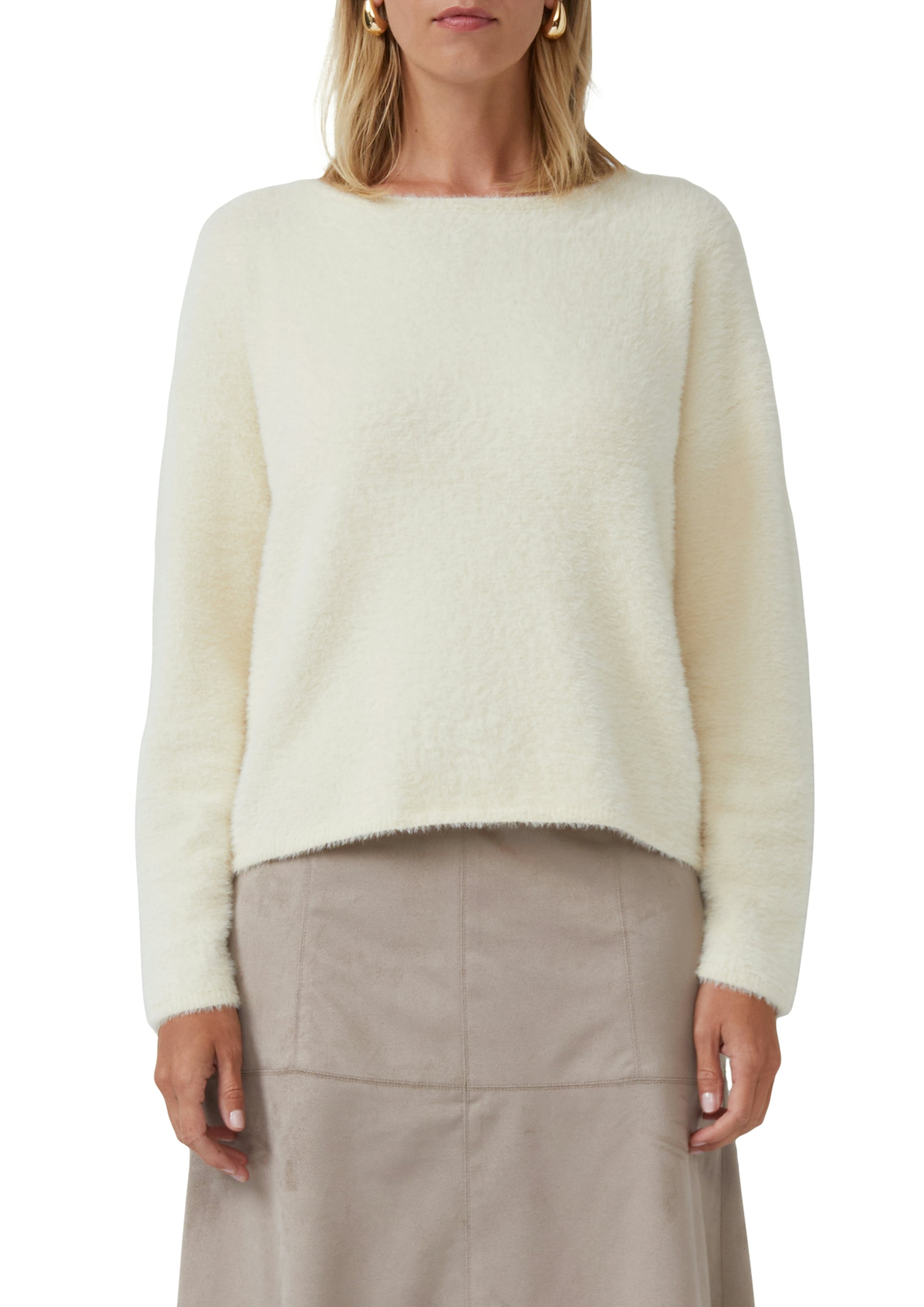 s.Oliver BLACK LABEL Strickpullover, flauschig, mit U-Boot-Ausschnitt günstig online kaufen